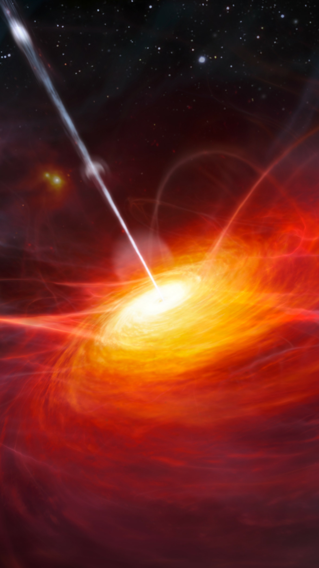 Sci Fi Quasar Phone Wallpaper by ESO