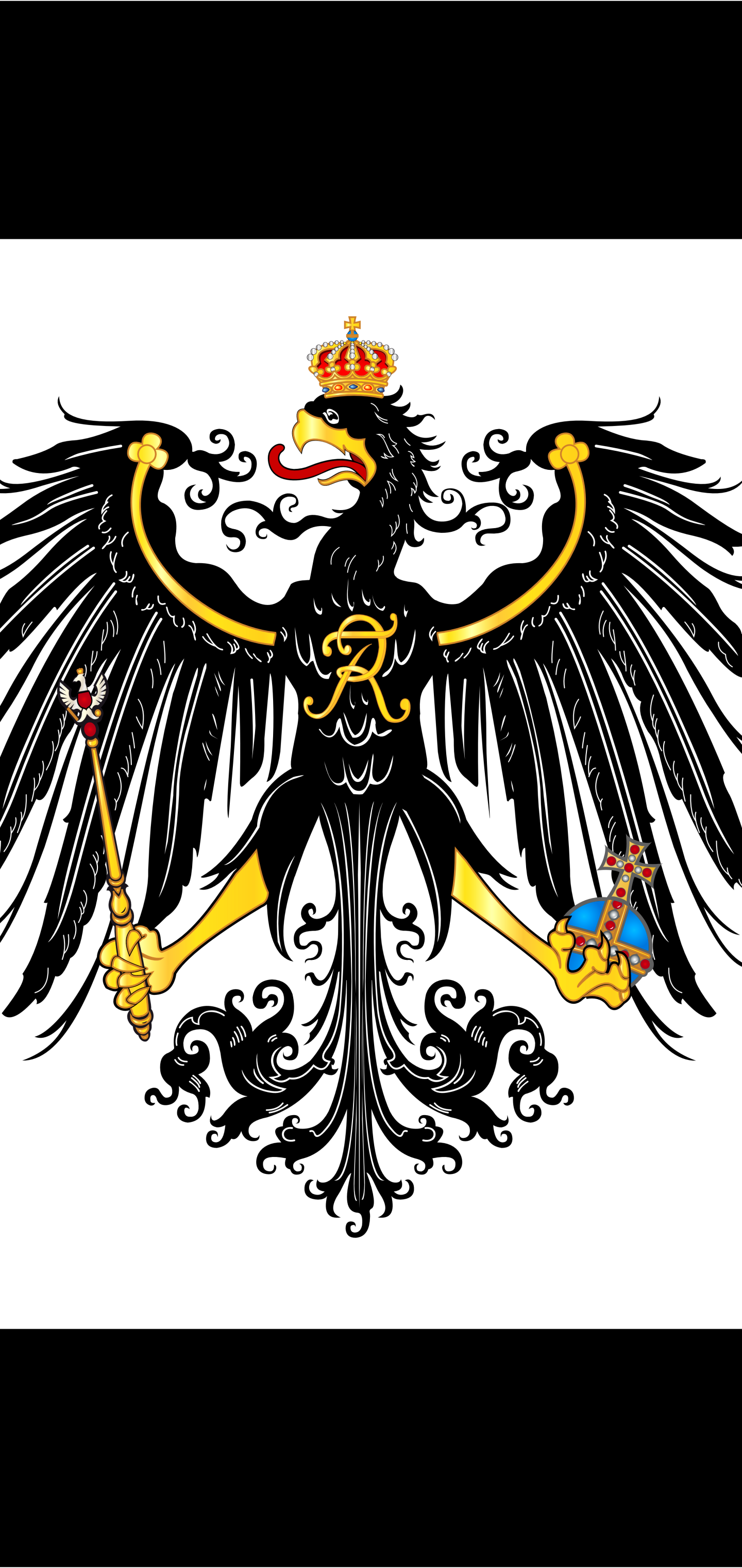 Flag Of Prussia Phone Wallpaper