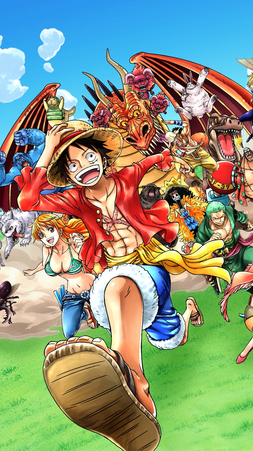 Straw Hat Pirates, anime, one piece, HD phone wallpaper