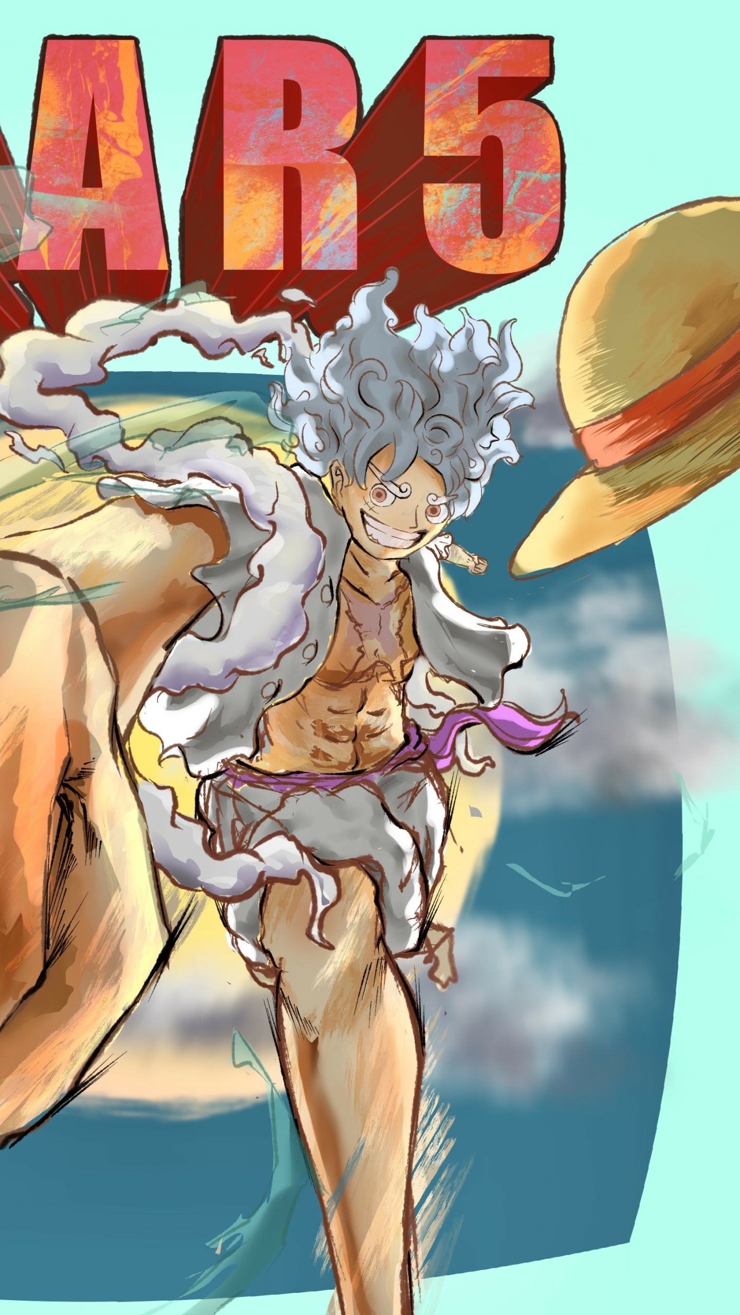 Monkey D. Luffy Gear 5 by Ta_DA - Mobile Abyss