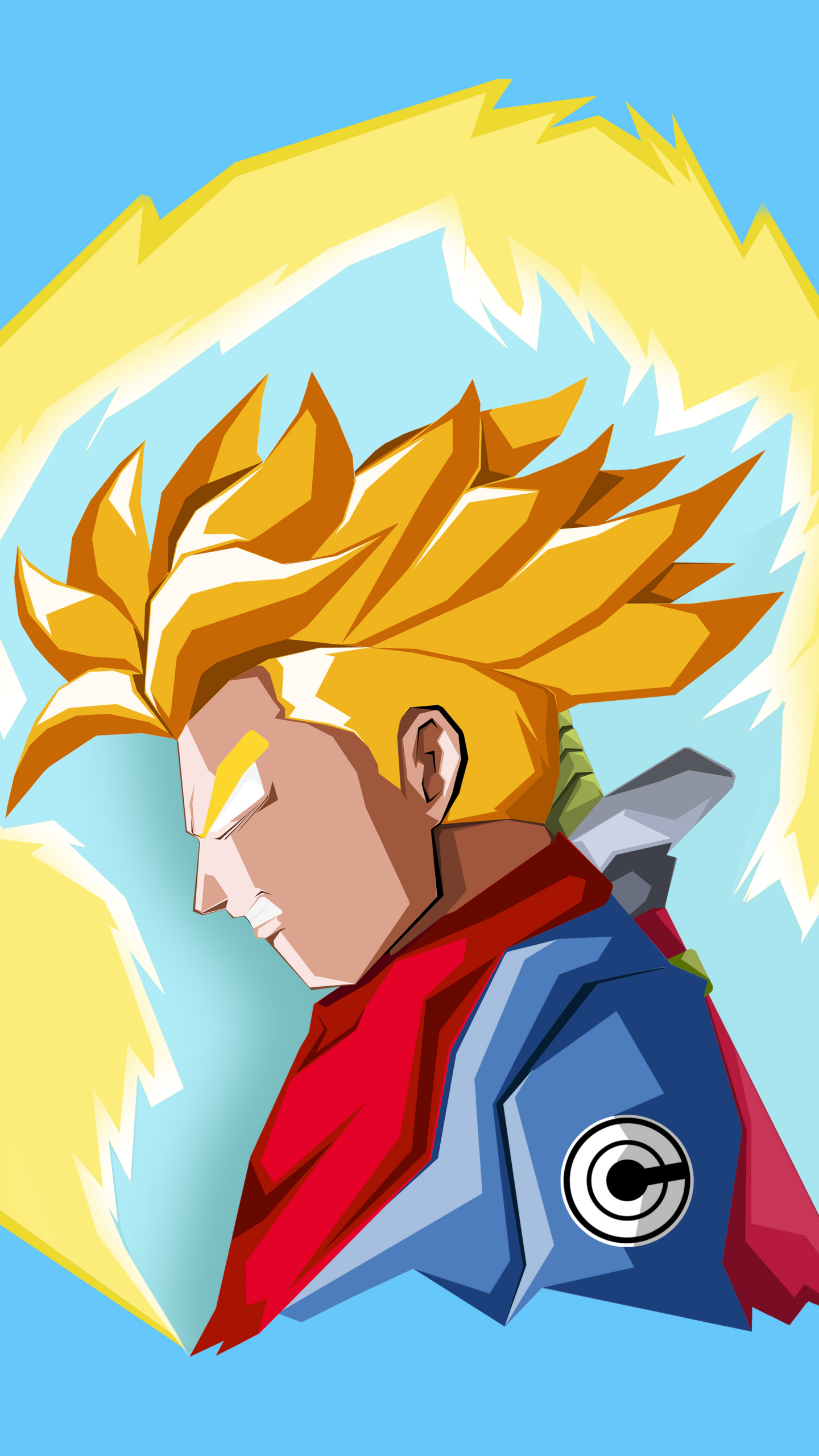 SSJ RAGE TRUNKS, dbz, HD phone wallpaper