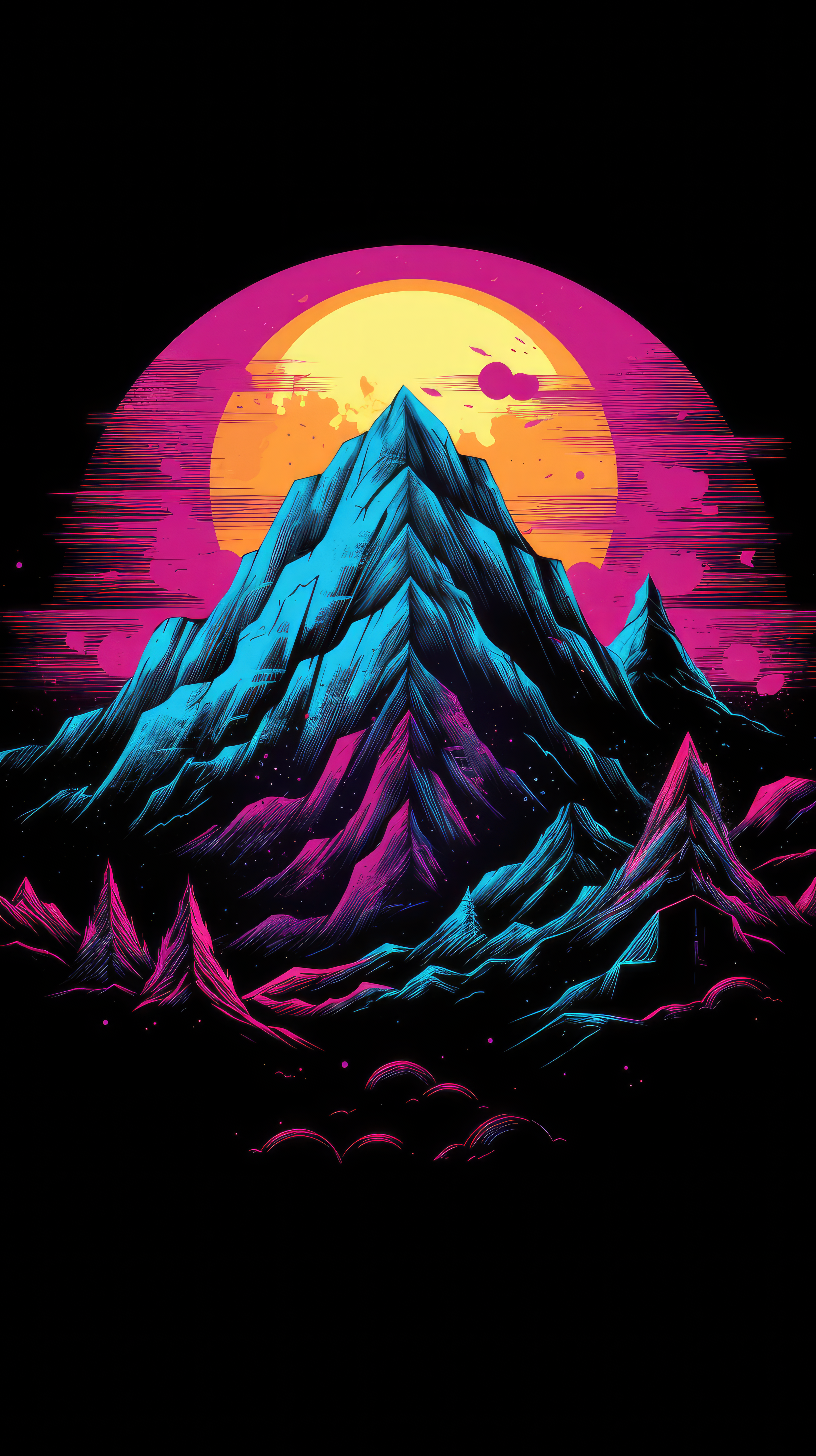 Colorful Dark Mountain by DC5515