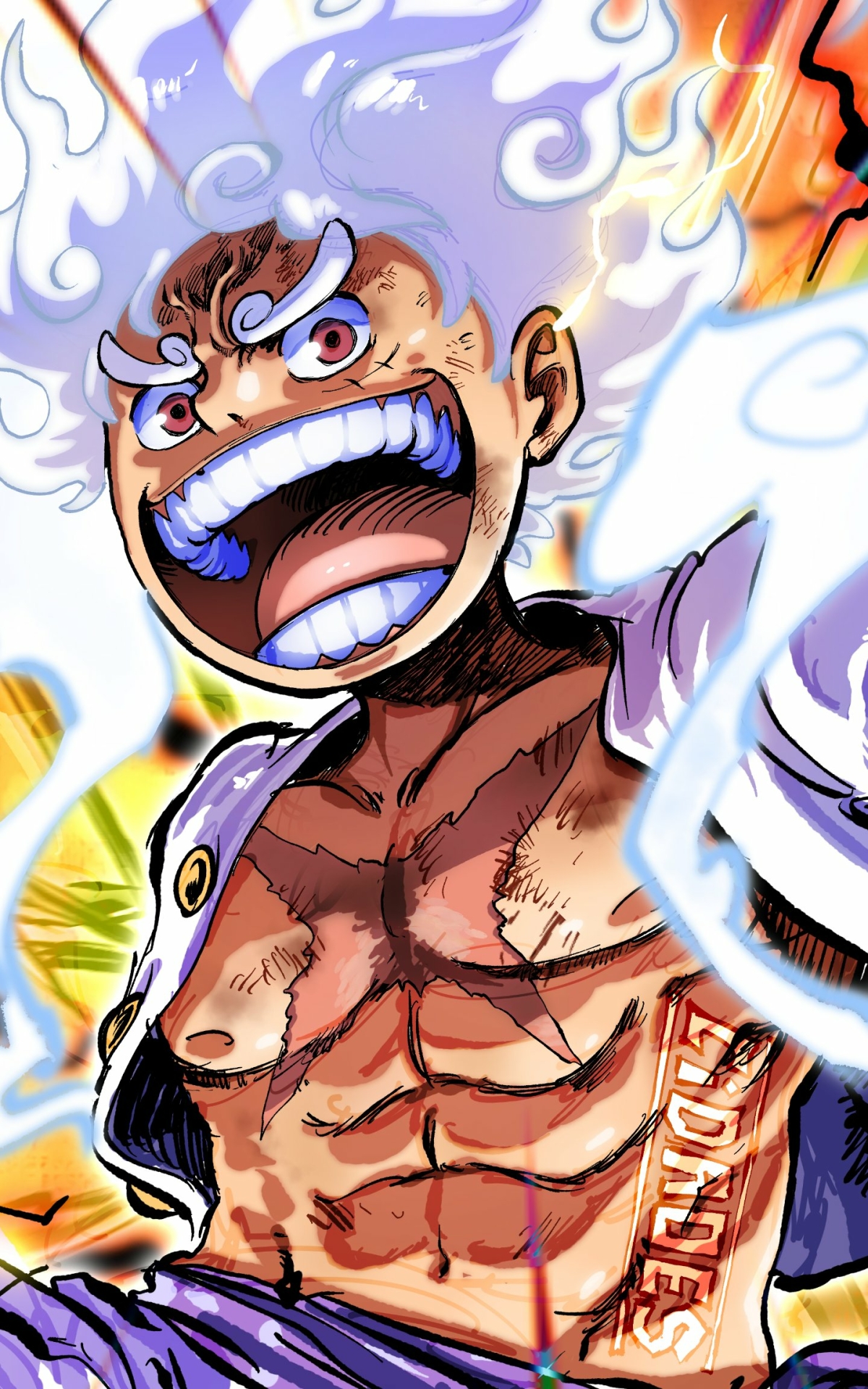 Monkey D. Luffy Gear 5 by Cidades_Art