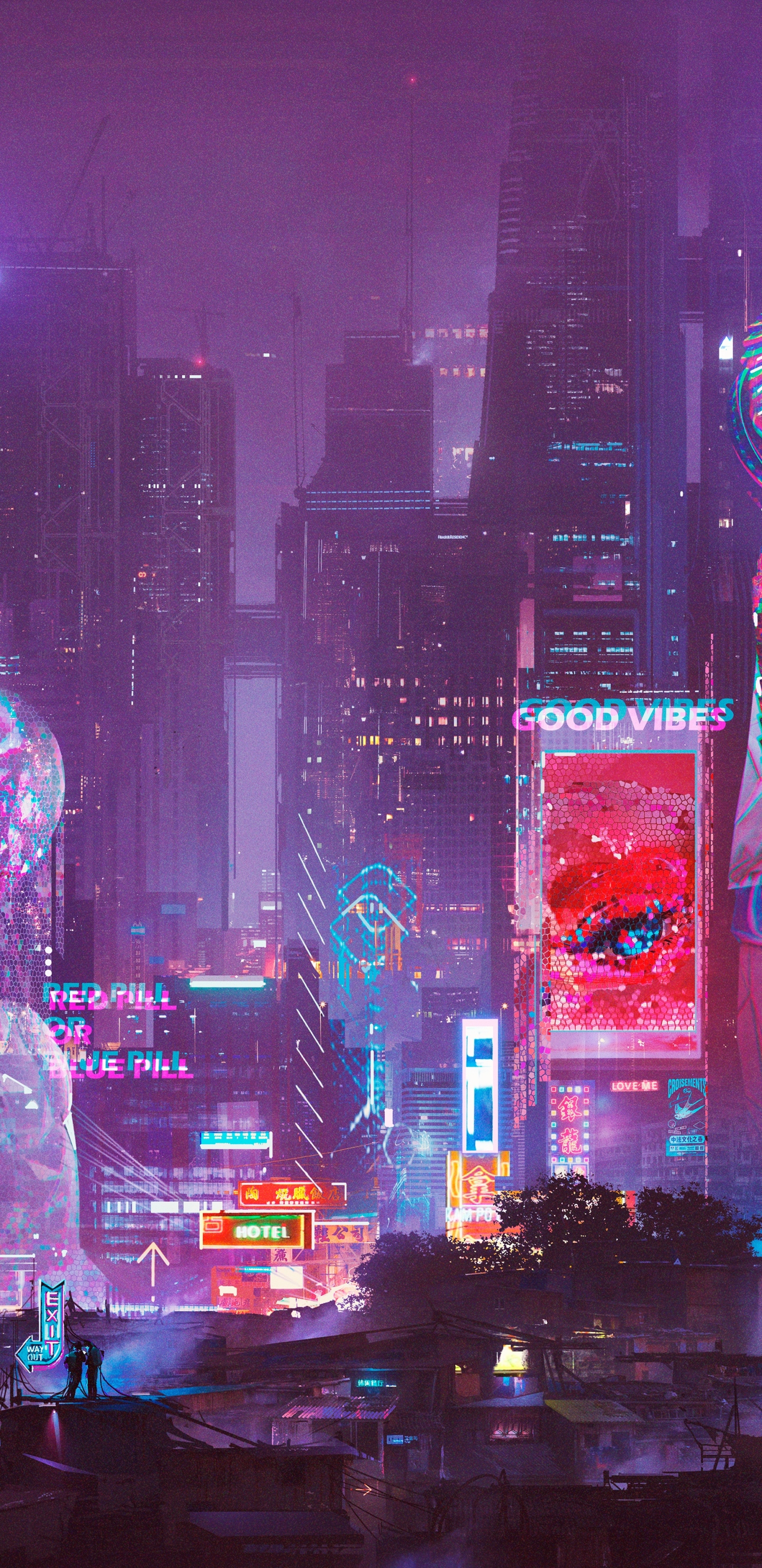 Cyberpunk on sale phone wallpaper