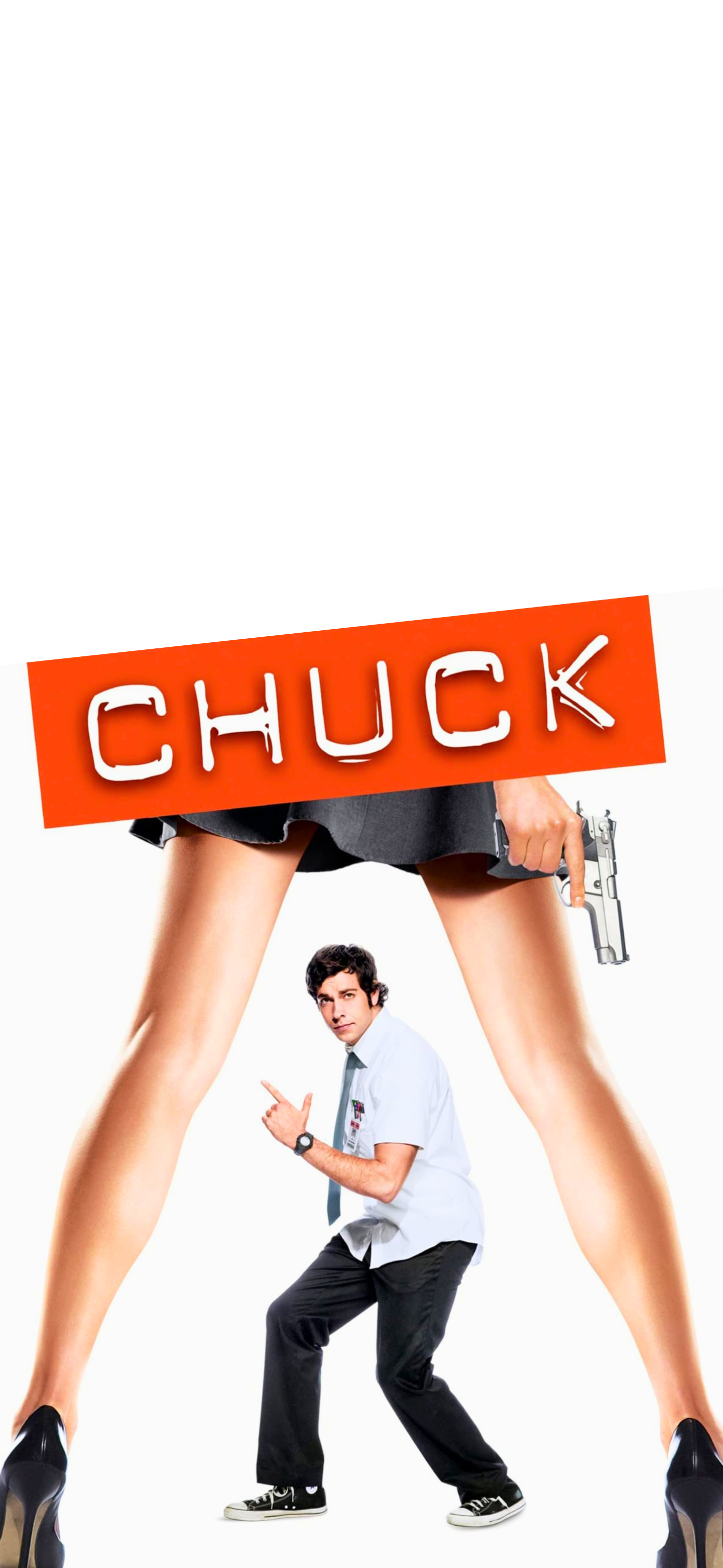 CHUCK TV Show - Chuck Bartowski and Sarah Walker Phone Wallpaper. by BabyBlue