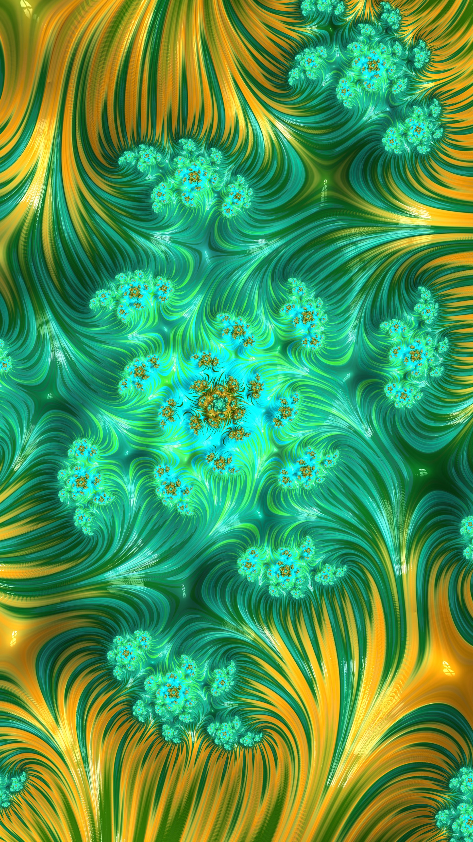 Fractal Art Trippy Psychedelic Background for Smartphone by Dr-Pen