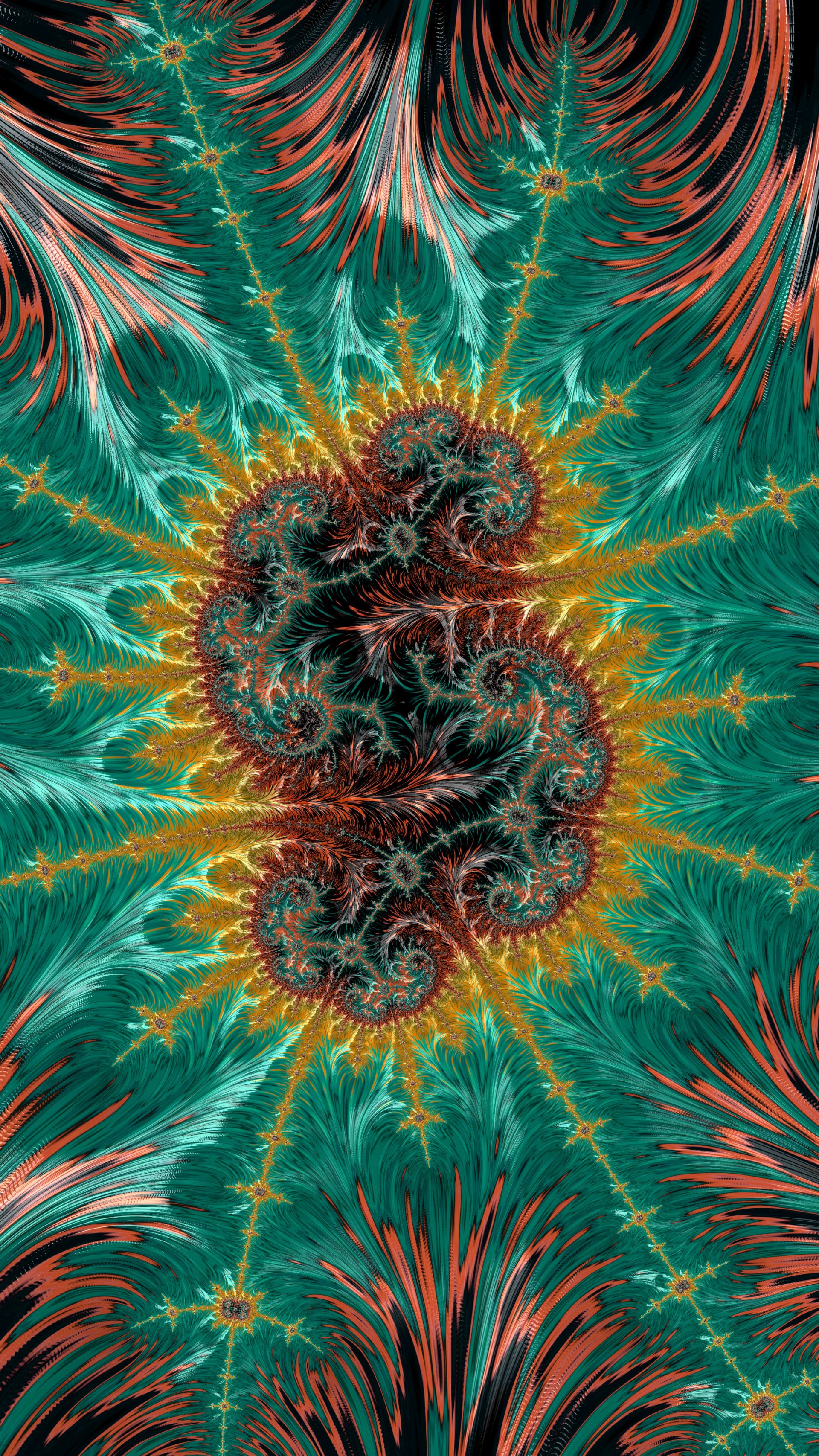 Fractal Art Trippy Psychedelic Background for Smartphone by Dr-Pen