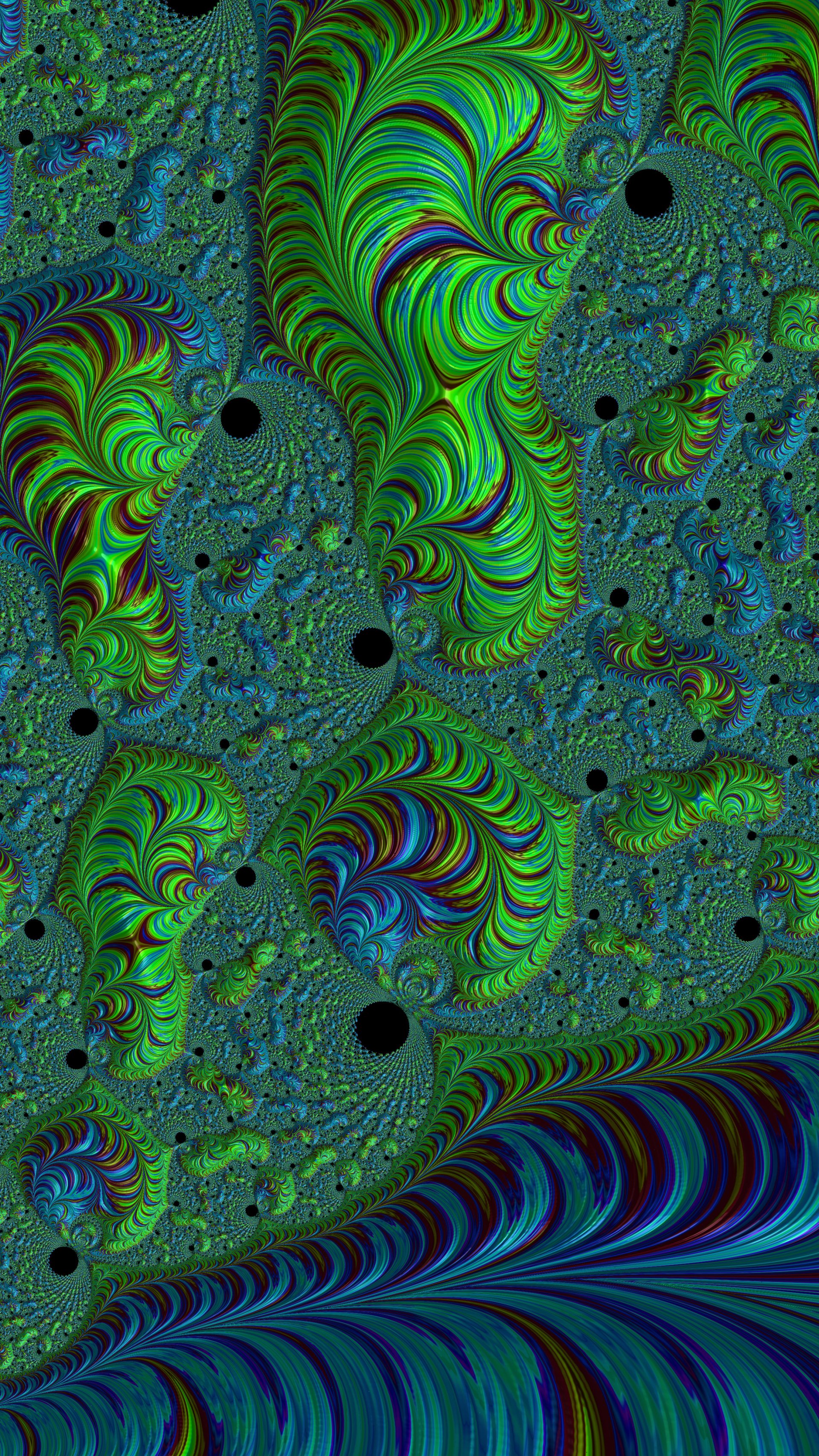 Fractal Art Trippy Psychedelic Background for Smartphone by Dr-Pen