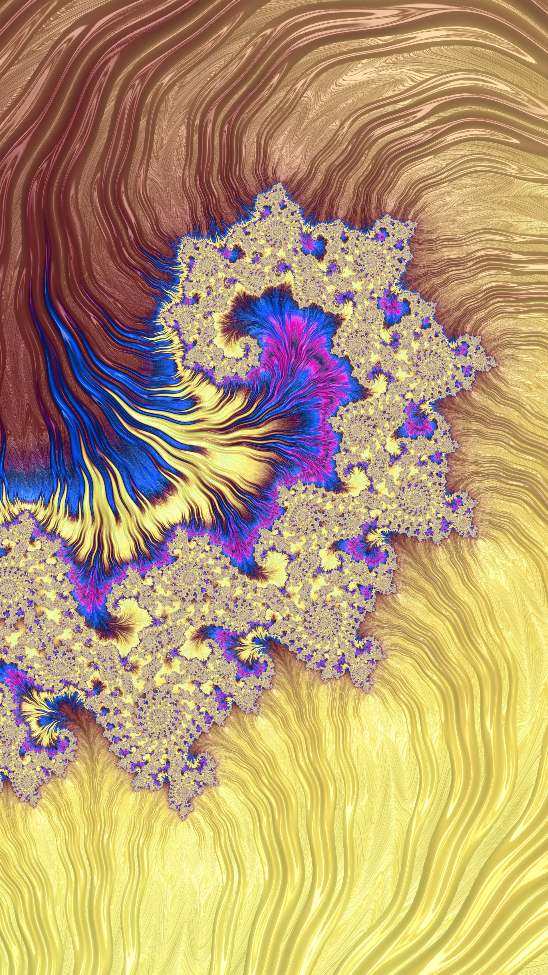 Fractal Art Trippy Psychedelic Background for Smartphone by Dr-Pen