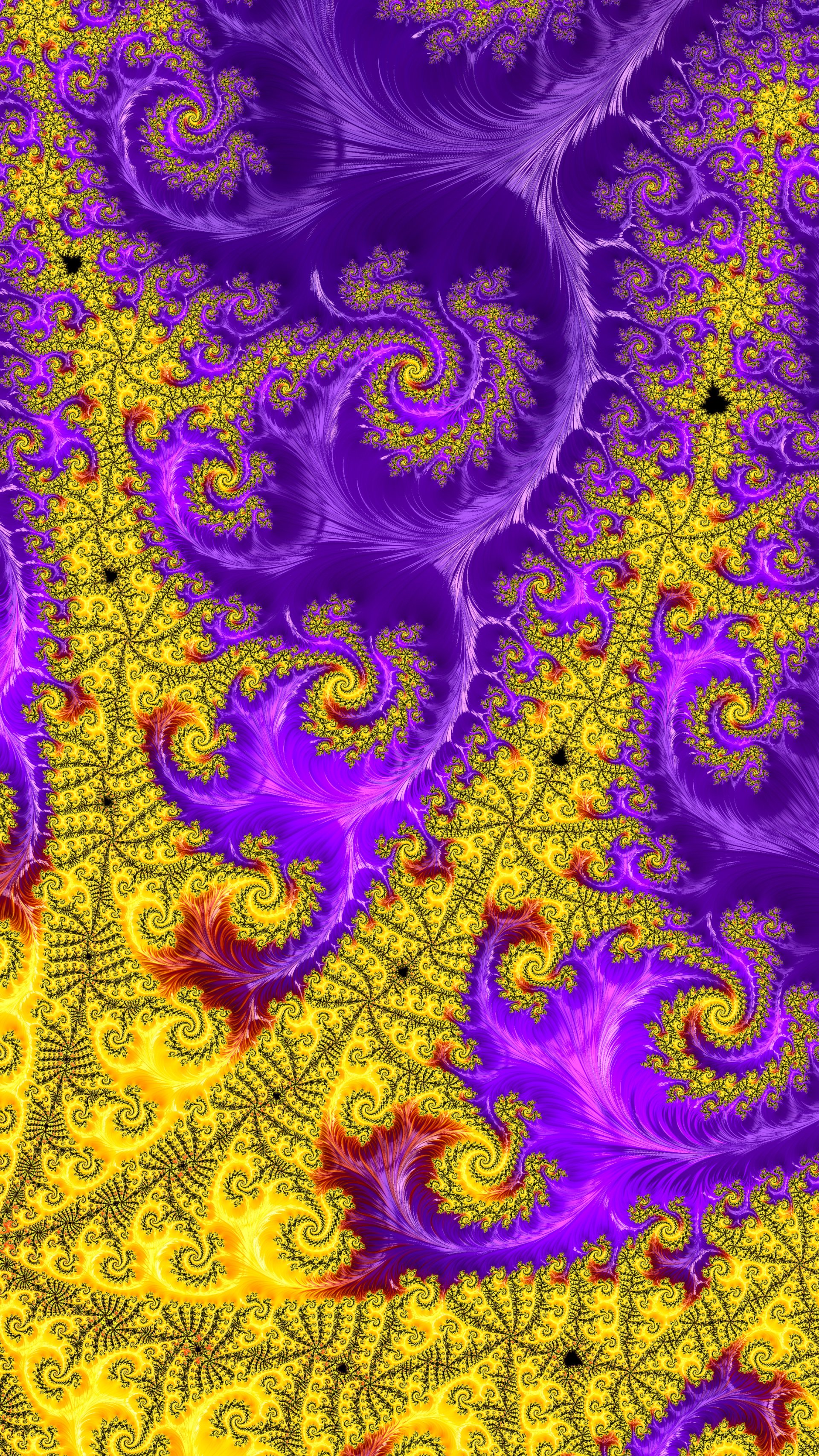 Fractal Art Trippy Psychedelic Background for Smartphone by Dr-Pen