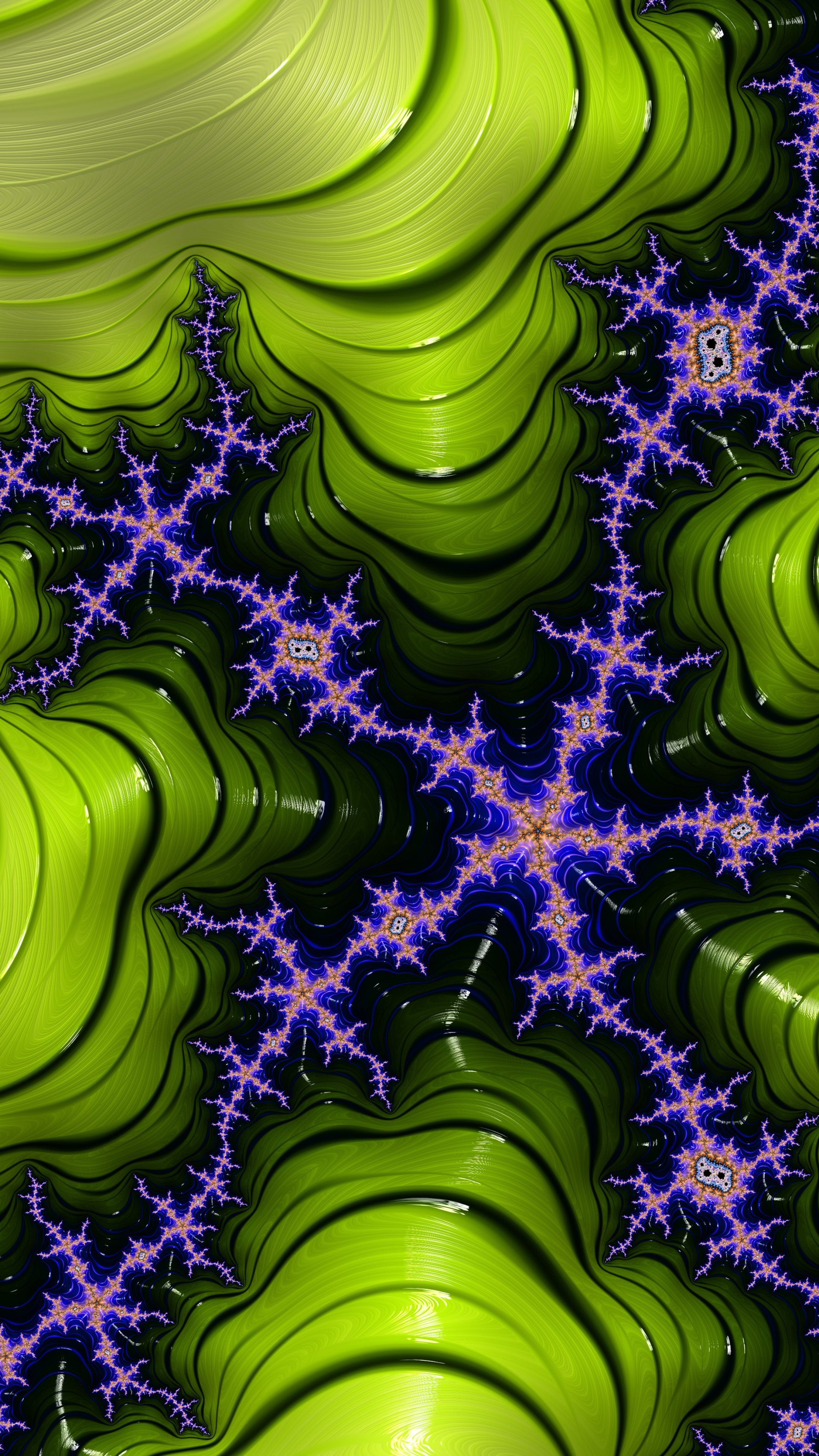 Fractal Art Trippy Psychedelic Background for Smartphone by Dr-Pen