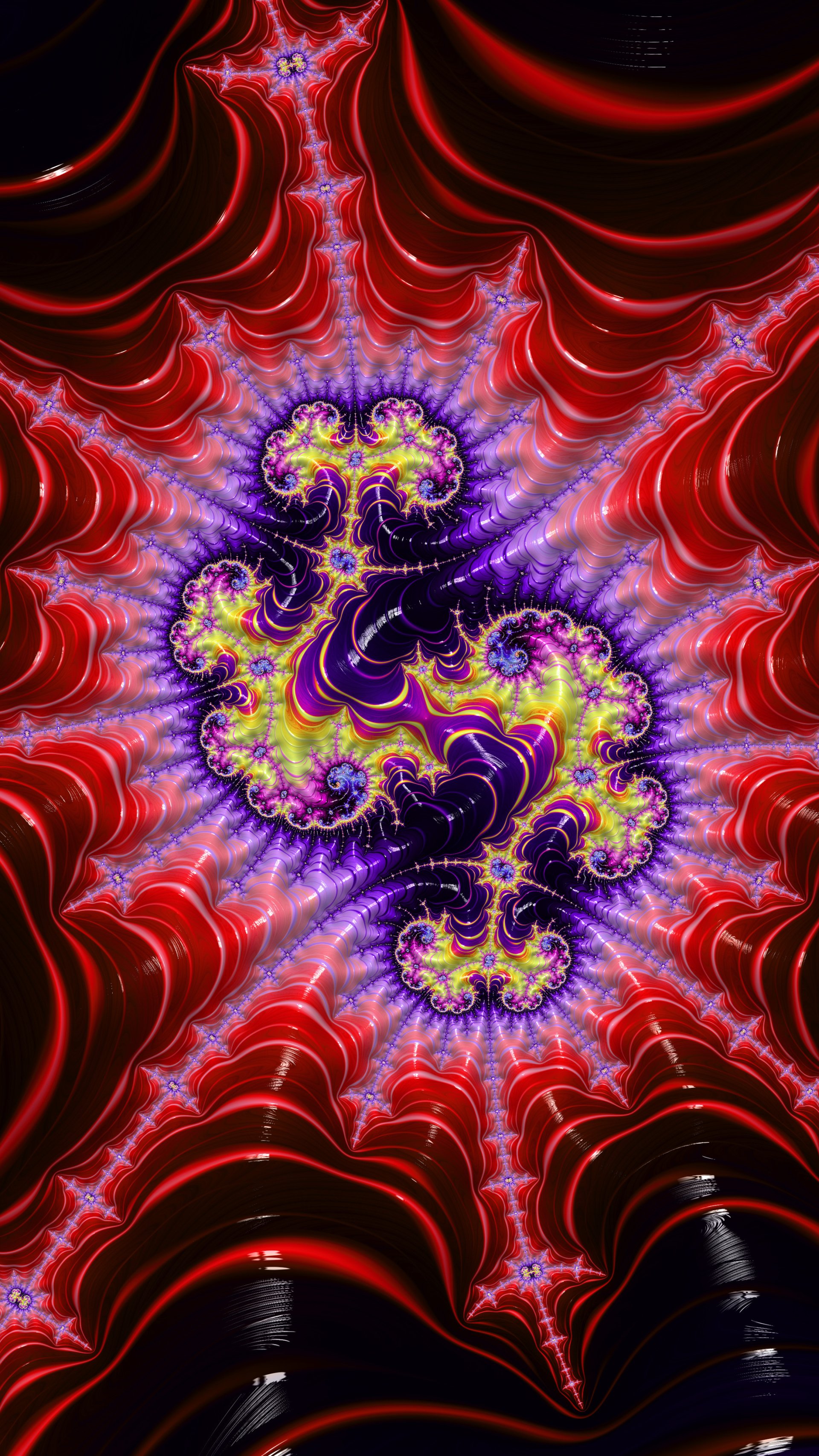 Fractal Art Trippy Psychedelic Background for Smartphone by Dr-Pen