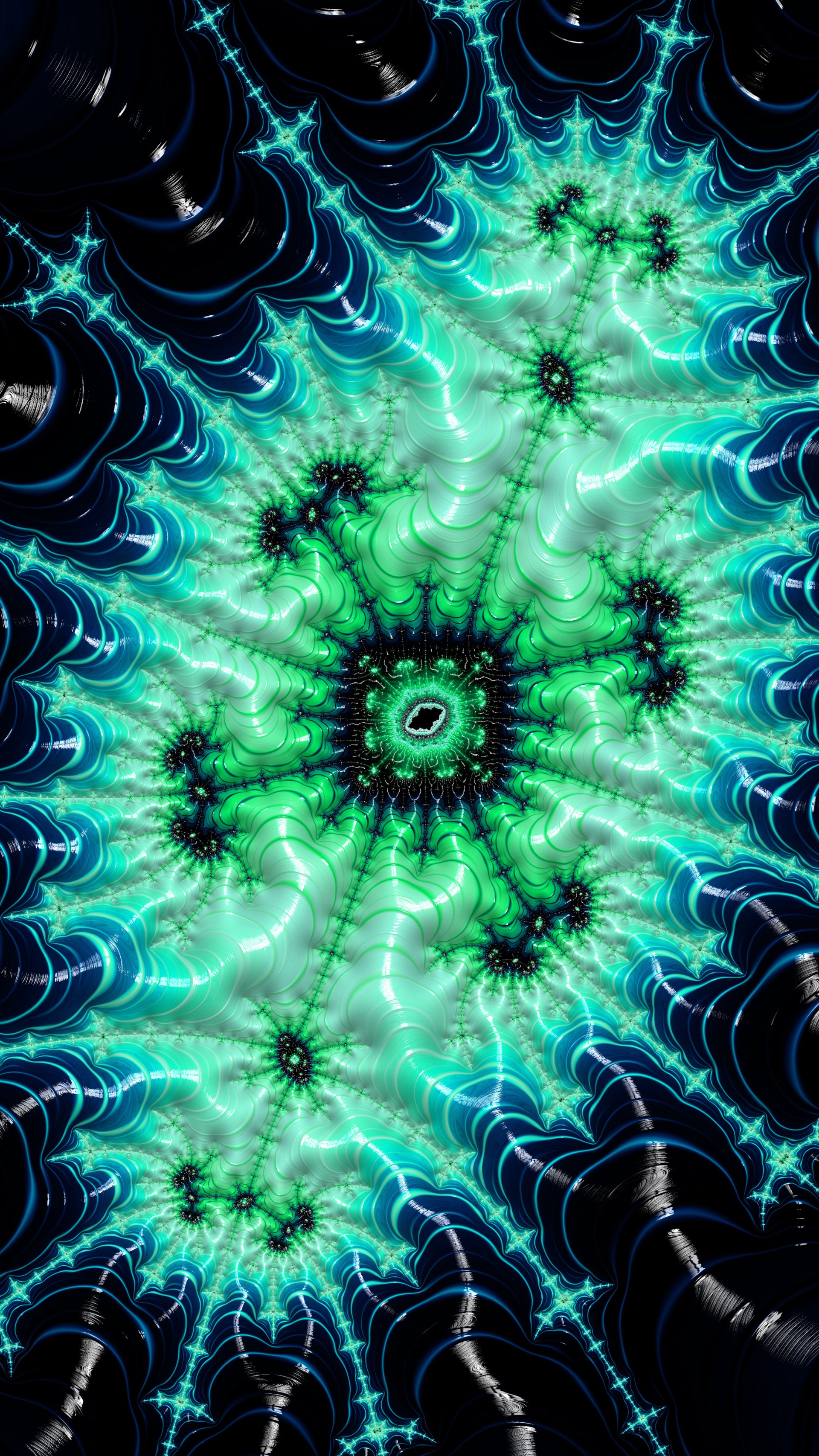 Fractal Art Trippy Psychedelic Background for Smartphone by Dr-Pen