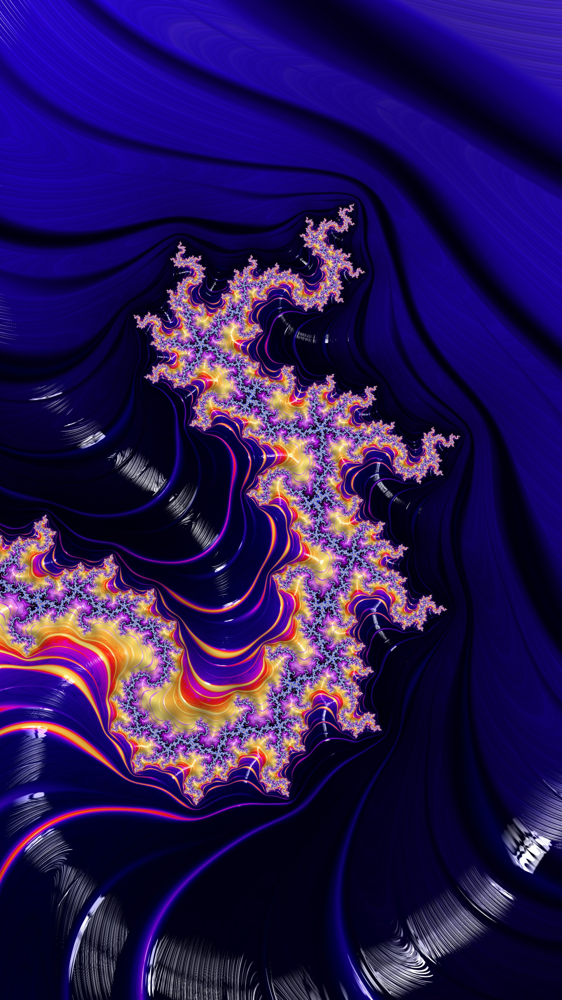 Fractal Art Trippy Psychedelic Background for Smartphone by Dr-Pen