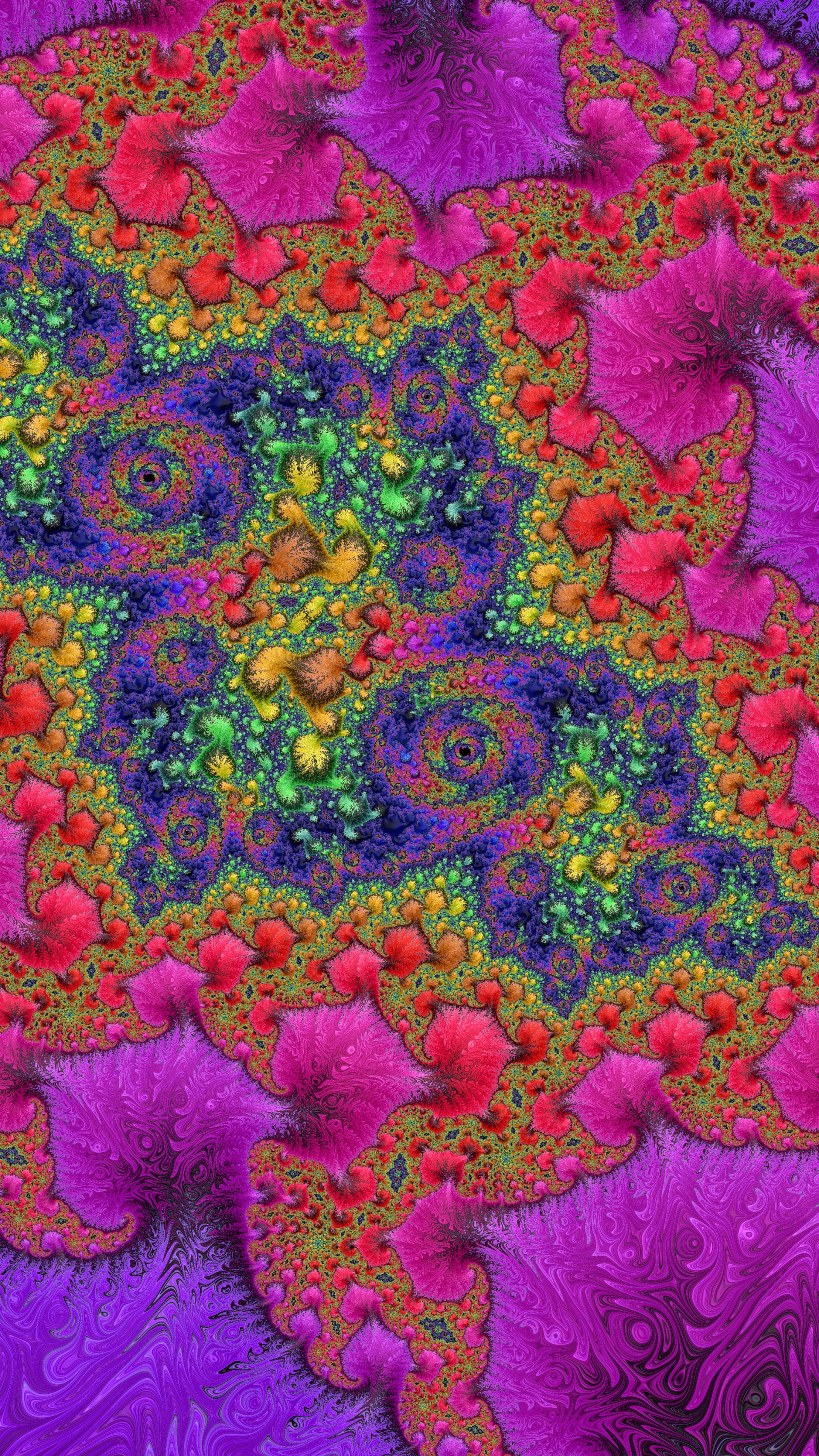 Fractal Art Trippy Psychedelic Background for Smartphone by Dr-Pen