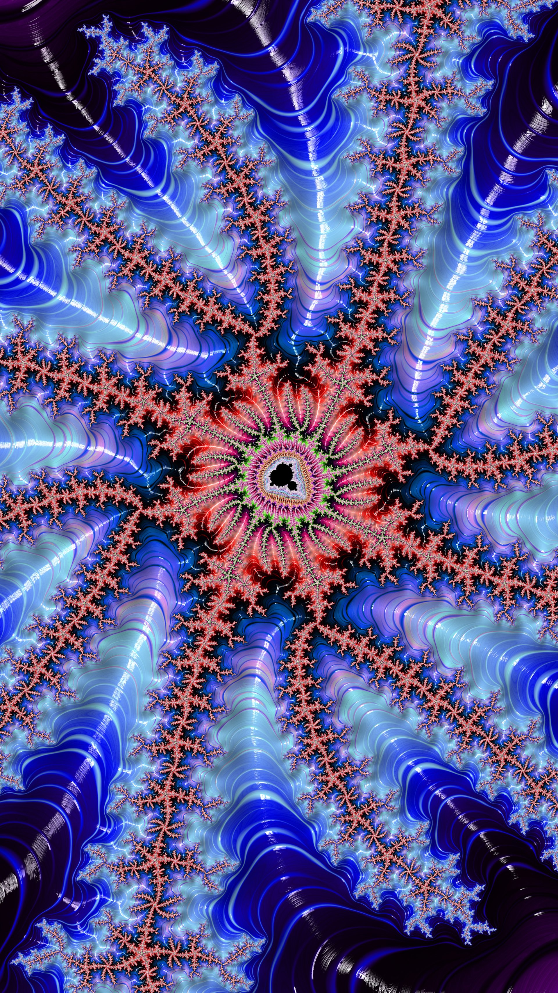Fractal Art Trippy Psychedelic Background for Smartphone by Dr-Pen