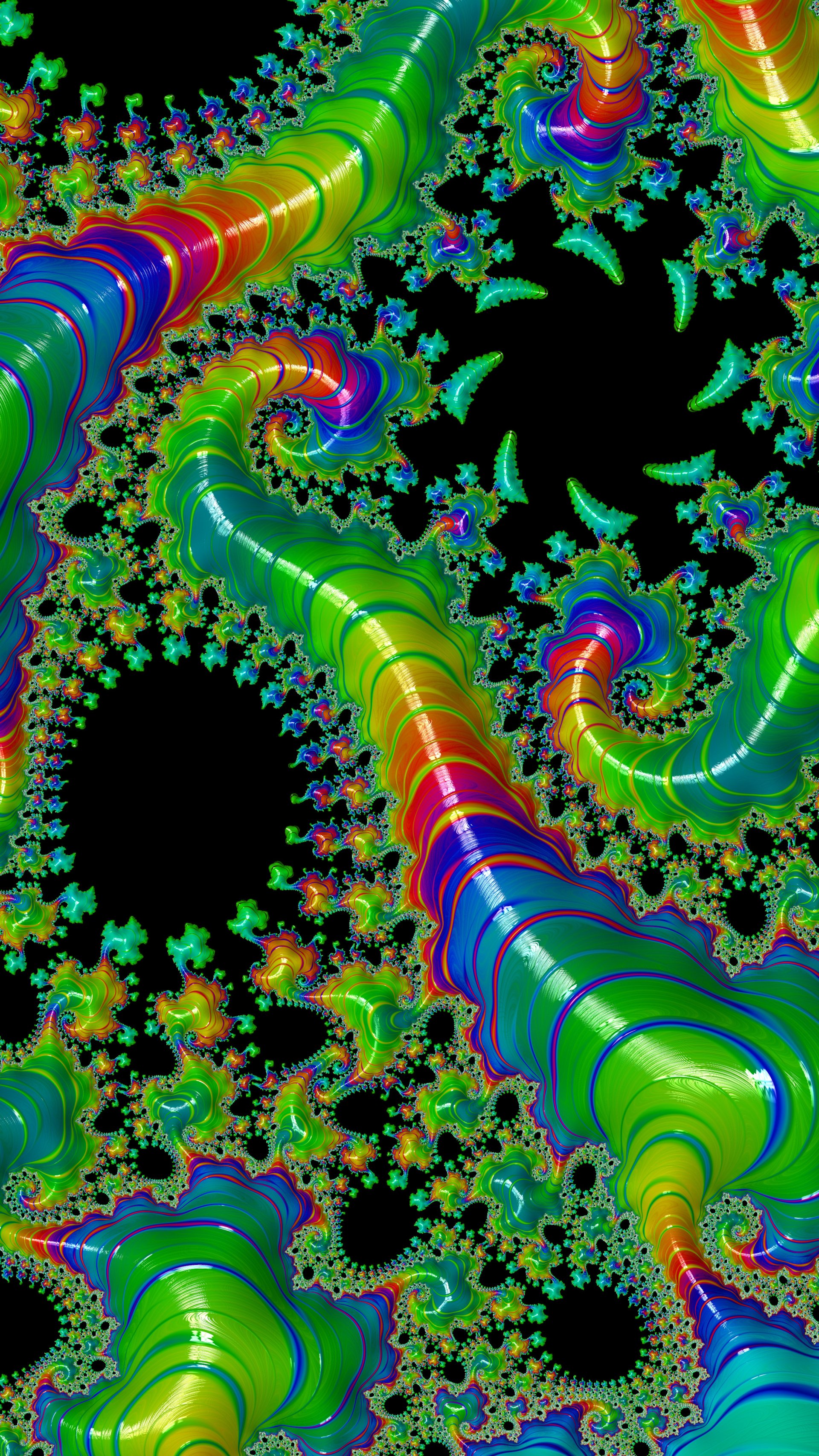 Fractal Art Trippy Psychedelic Background for Smartphone by Dr-Pen