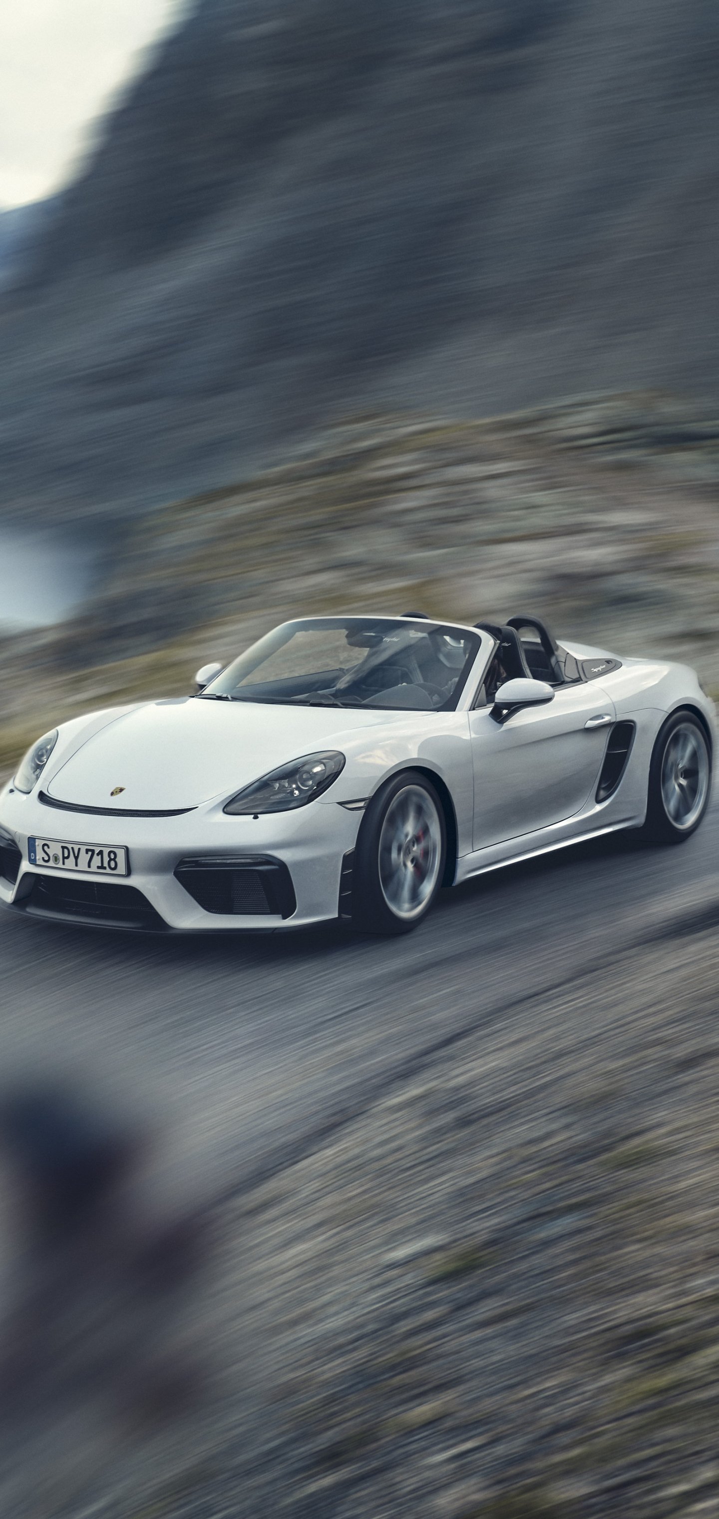 Download Vehicle Porsche 718 Spyder Phone Wallpaper