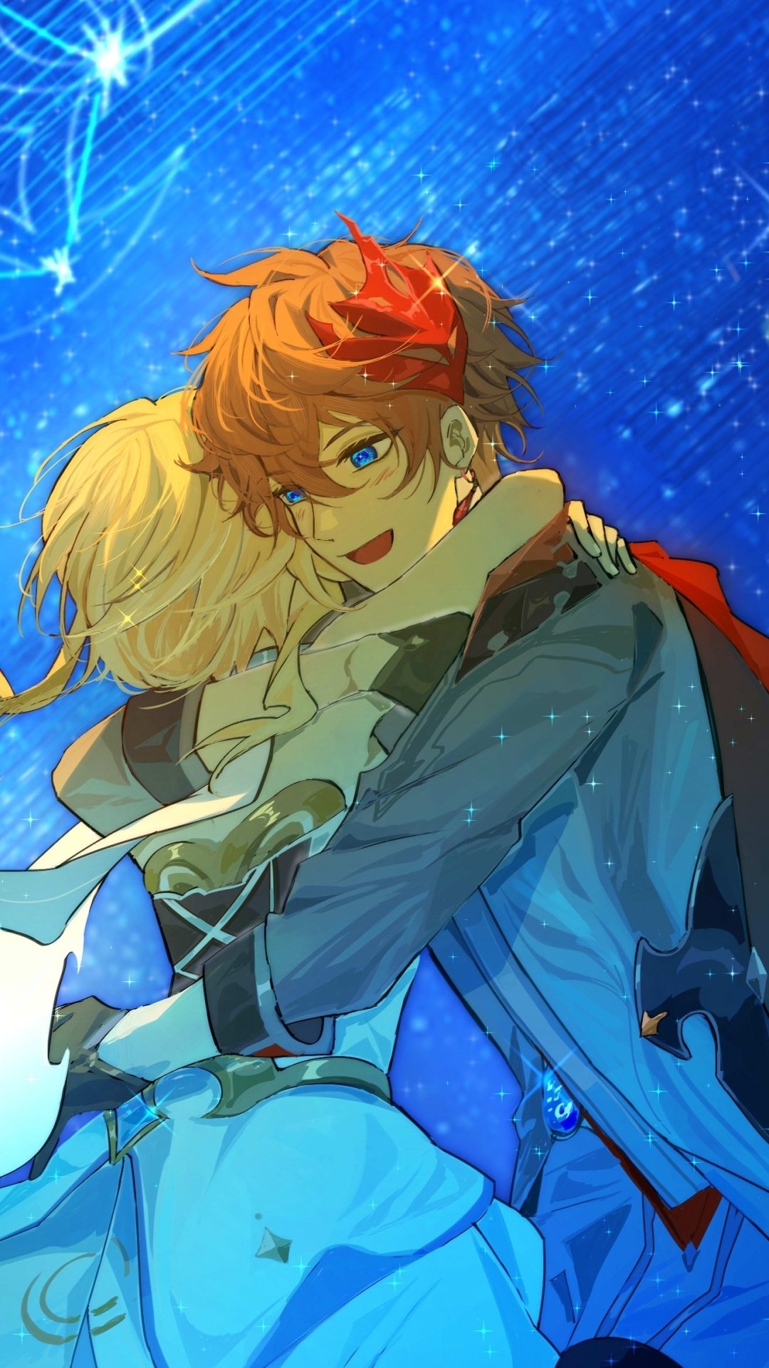 Download Video Game Genshin Impact Lumine (Genshin Impact) Tartaglia Childe (Genshin Impact) Phone Wallpaper