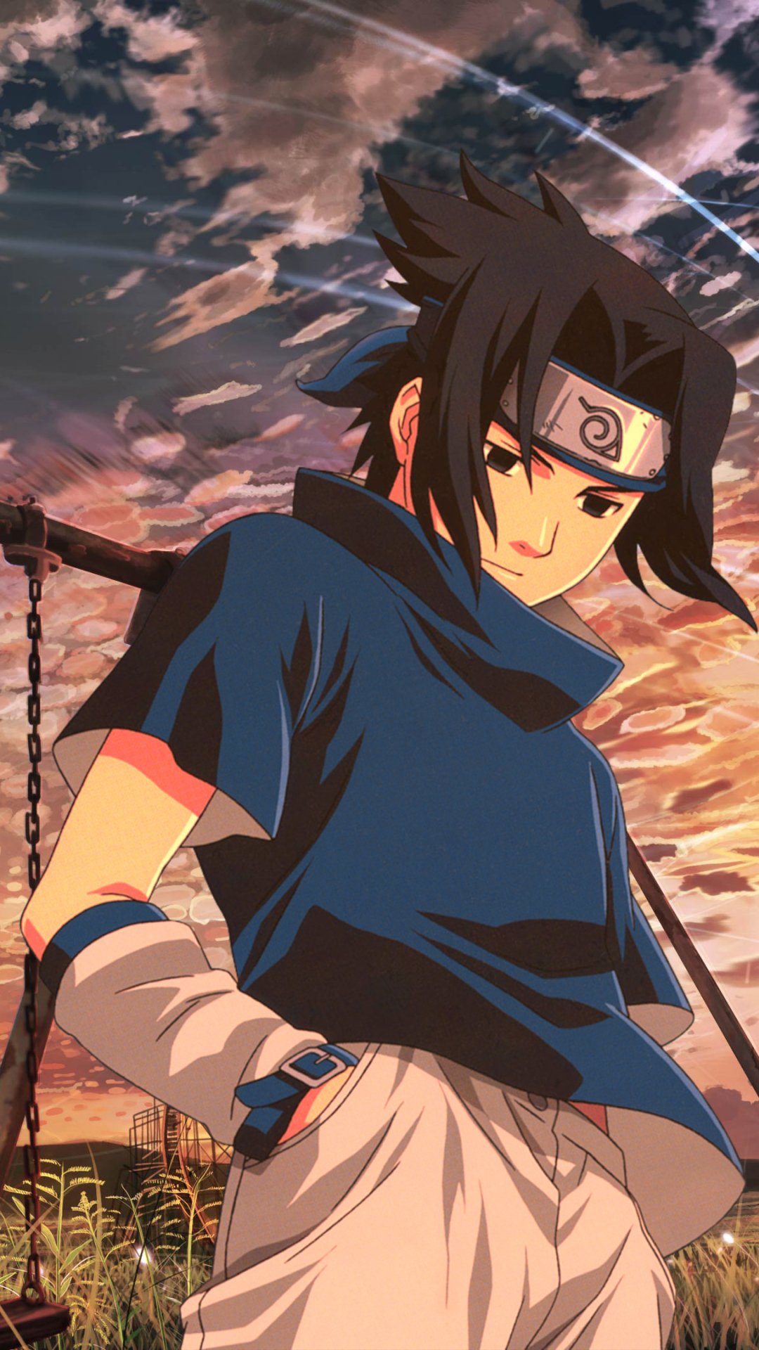 Download Anime Naruto Sasuke Uchiha Phone Wallpaper