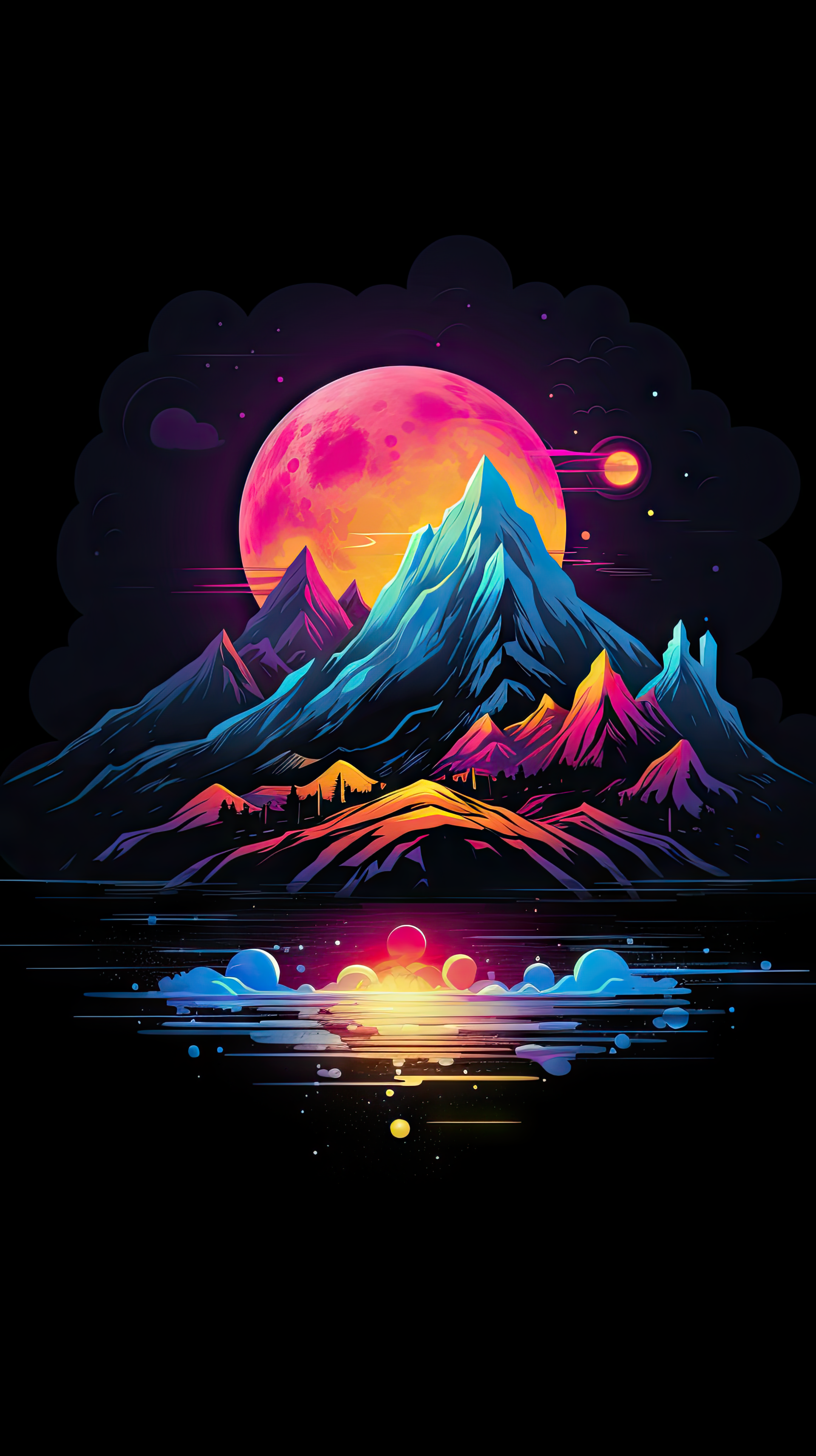 Colorful Dark Mountain by DC5515