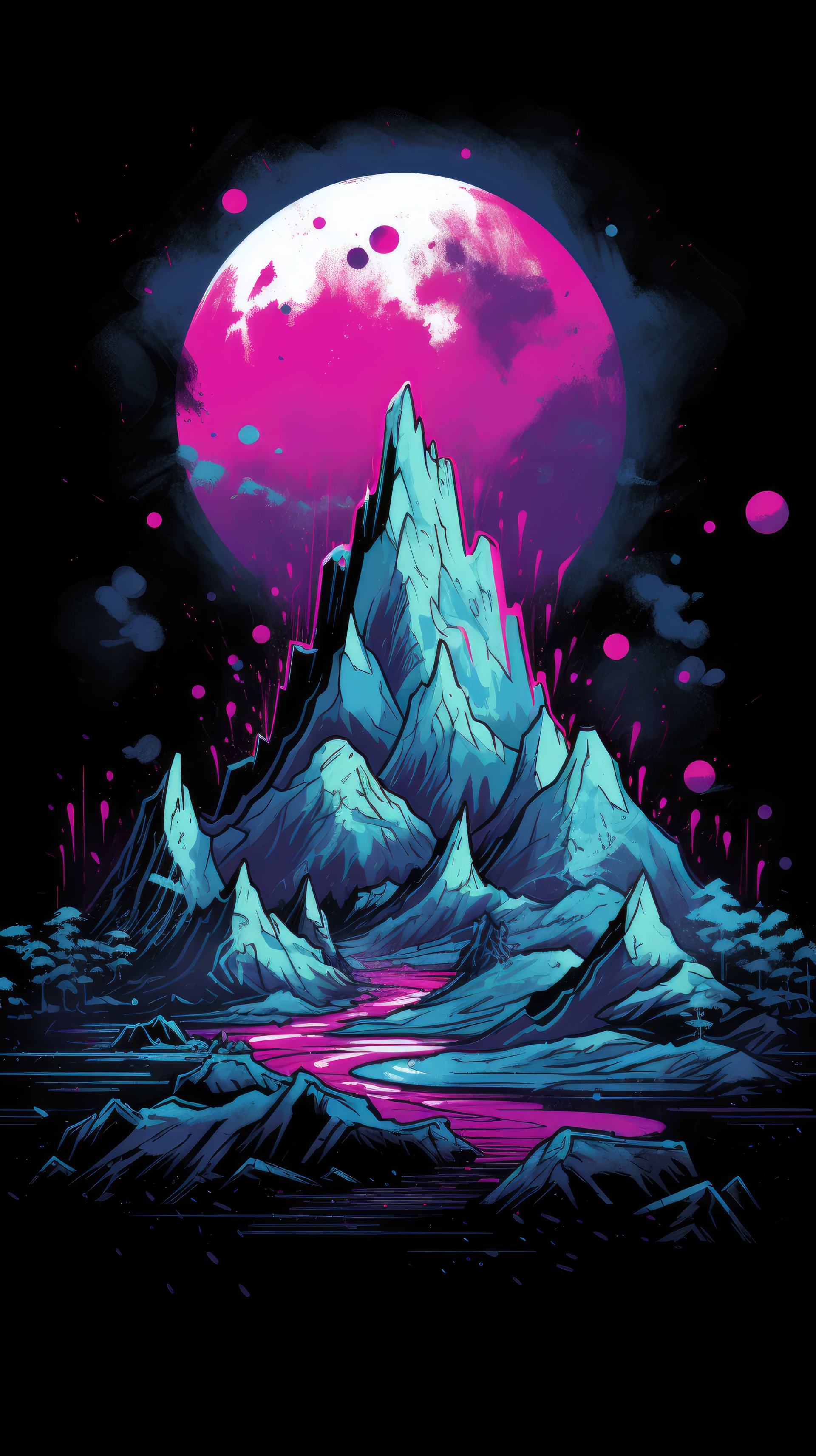 Colorful Dark Mountain by DC5515