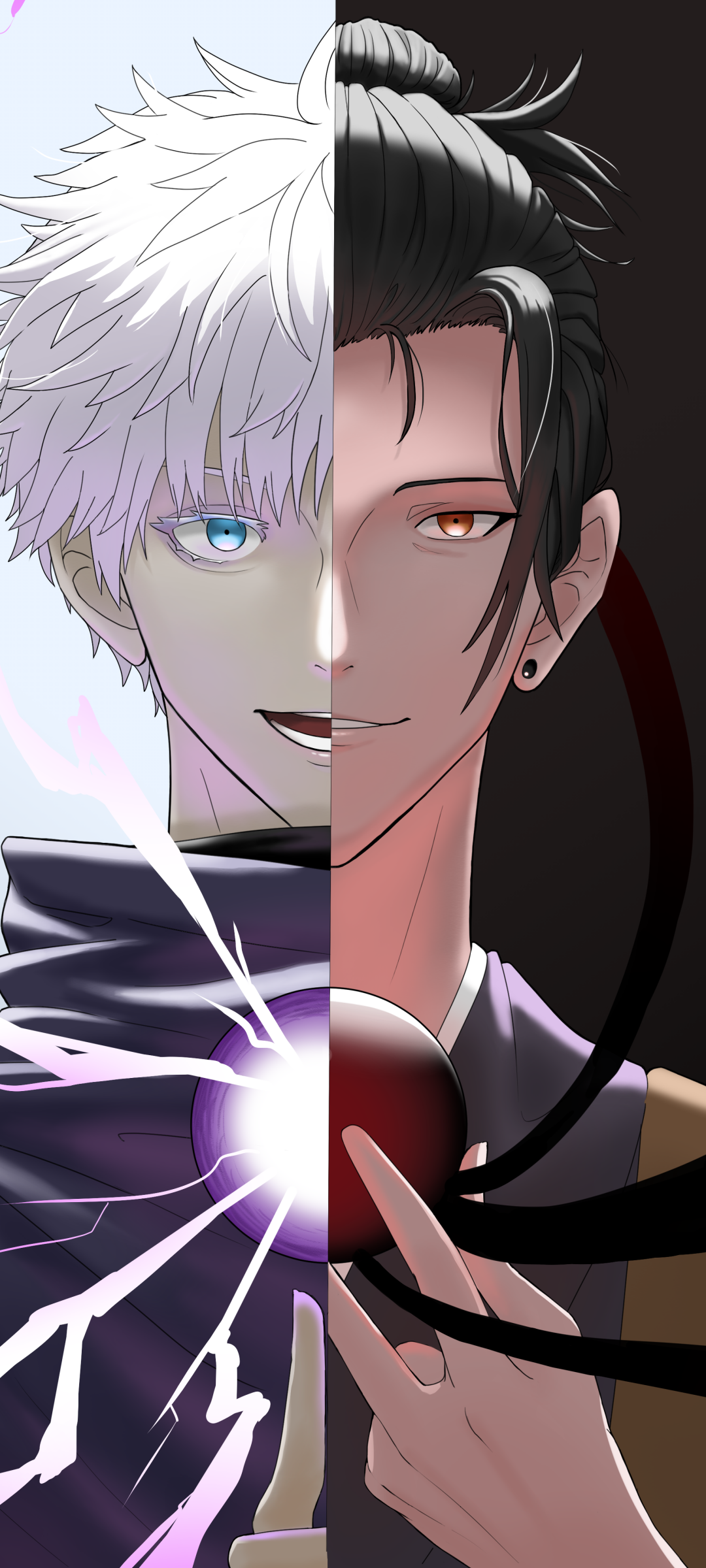Download Suguru Geto Satoru Gojo Anime Jujutsu Kaisen Gojo & Geto Phone Wallpaper