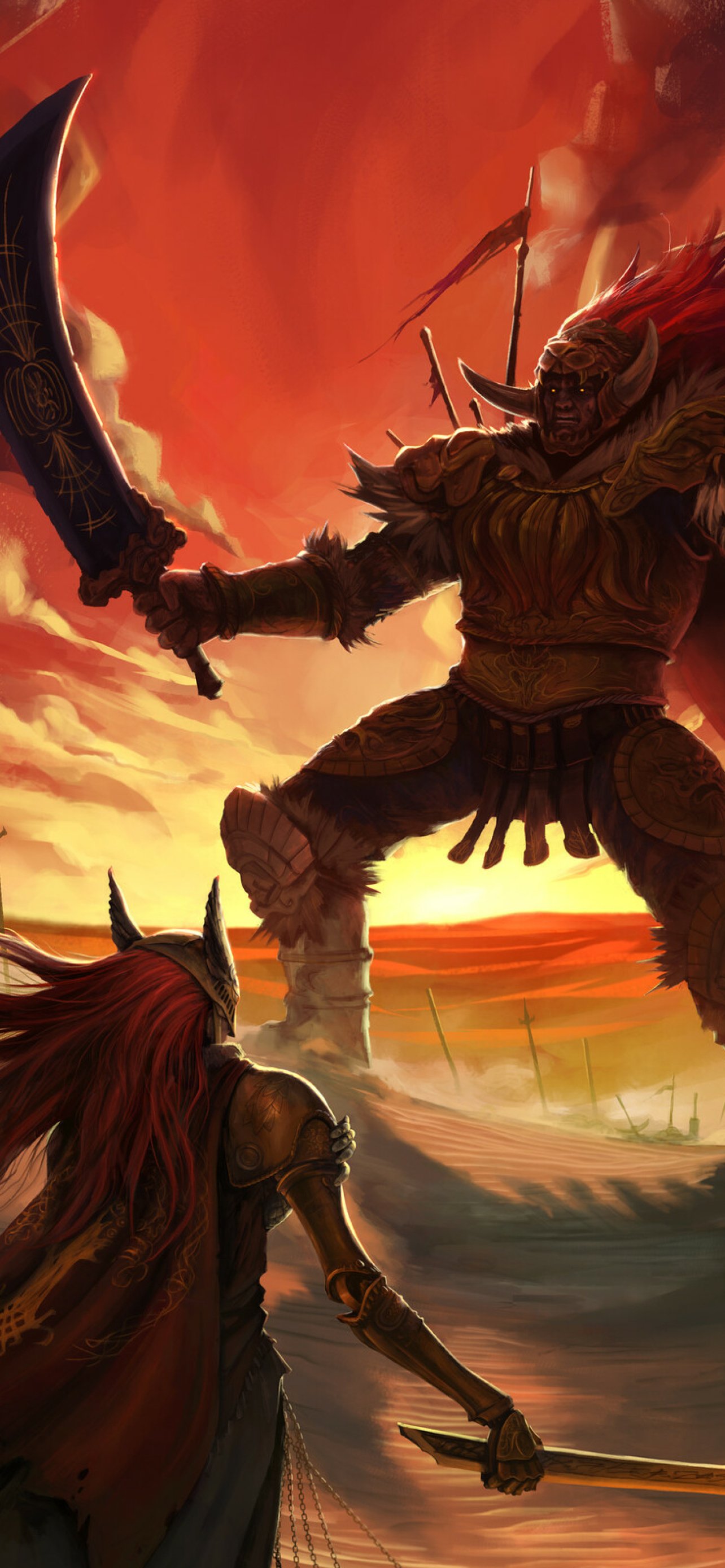 Starscourge Radahn iPhone Wallpapers