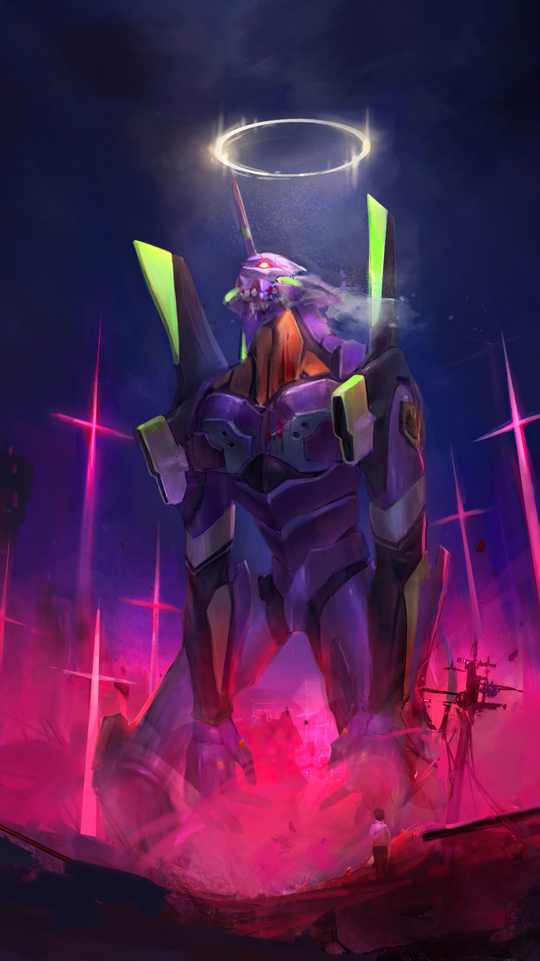 Download Anime Neon Genesis Evangelion Phone Wallpaper