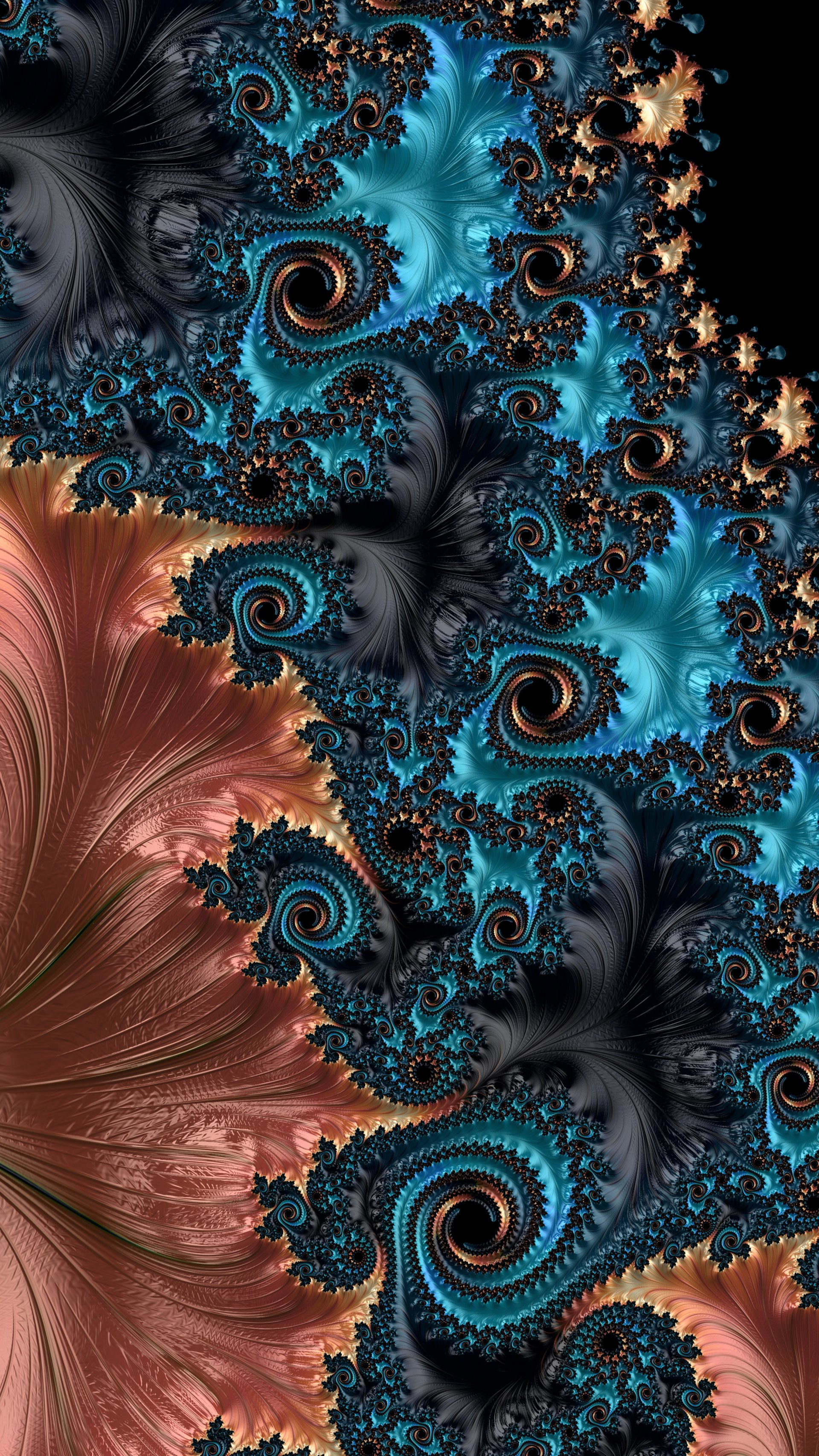 Trippy Psychedelic Fractal Wallpaper by Dr-Pen