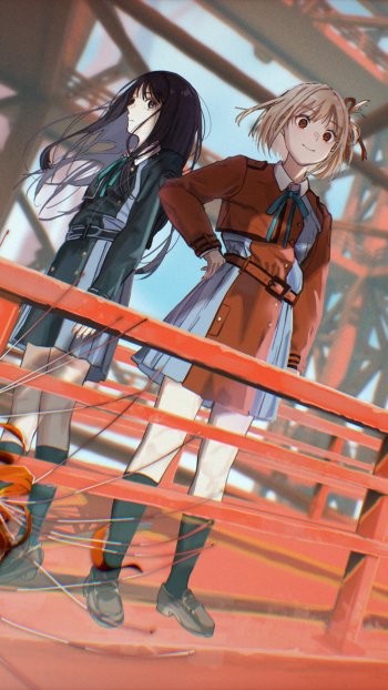 Anime Lycoris Recoil Phone Wallpaper