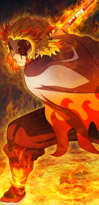 Anime Demon Slayer: Kimetsu no Yaiba - The Movie: Mugen Train Phone Wallpaper