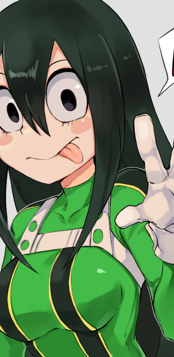 Anime My Hero Academia Tsuyu Asui Phone Wallpaper