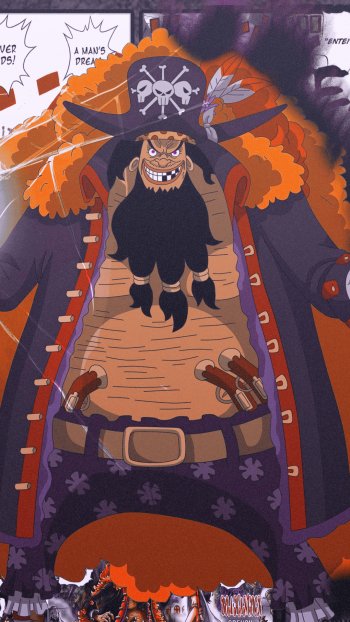 Anime One Piece Marshall D. Teach Phone Wallpaper