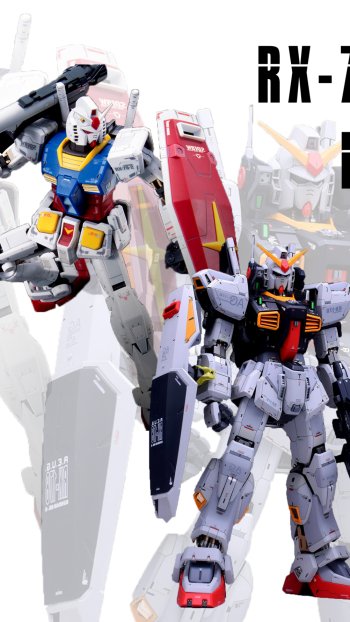  RX-78 Gundam and RX-178 Gundam Mk II HD Wallpaper