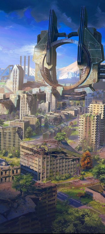 Sci Fi post apocalyptic Phone Wallpaper