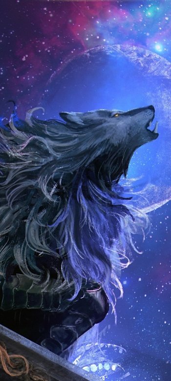 video game Elden Ring Blaidd the Half-Wolf Phone Wallpaper