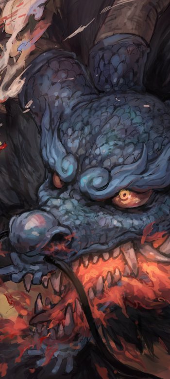  Luffy VS Kaido by モンテ凧