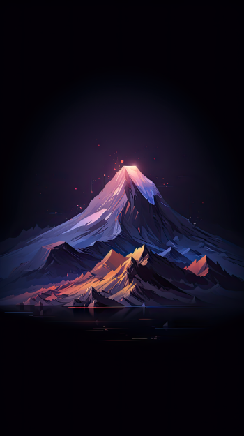  Colorful Dark Mountain