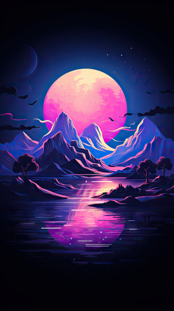  Colorful Dark Mountain