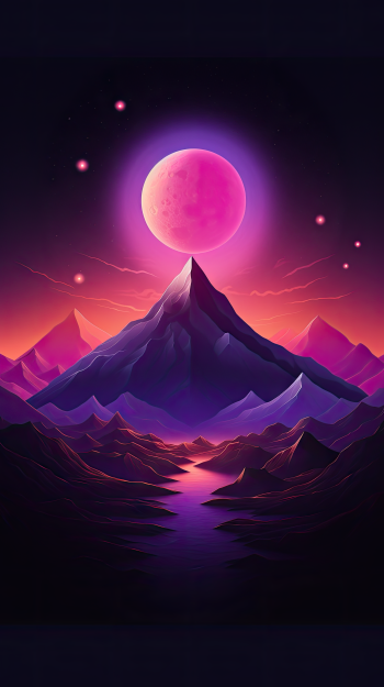  Colorful Dark Mountain