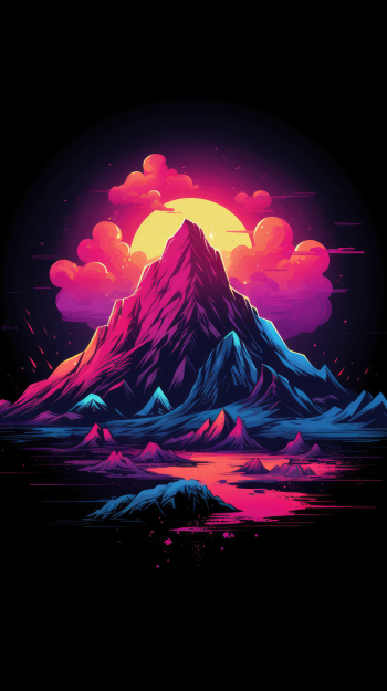  Colorful Dark Mountain