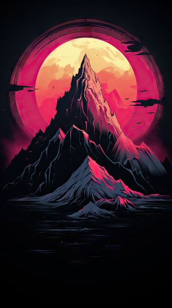  Colorful Dark Mountain