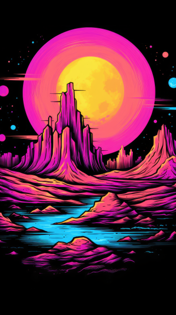  Colorful Dark Mountain