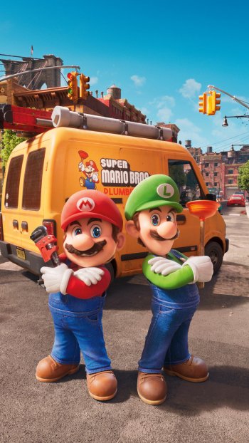 Mario Luigi movie Super Mario Bros. (2023) Phone Wallpaper