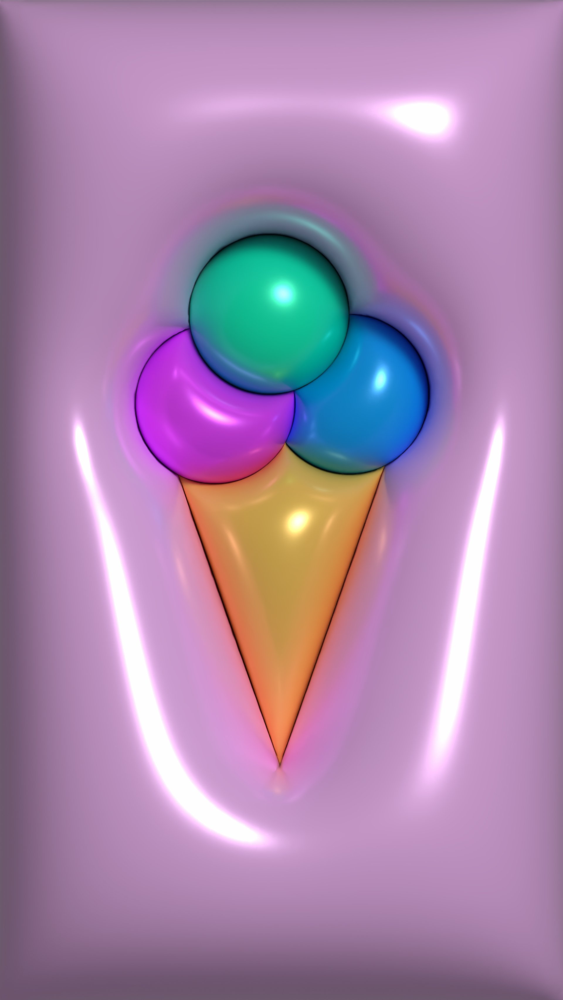 3d ice cream by JORSART