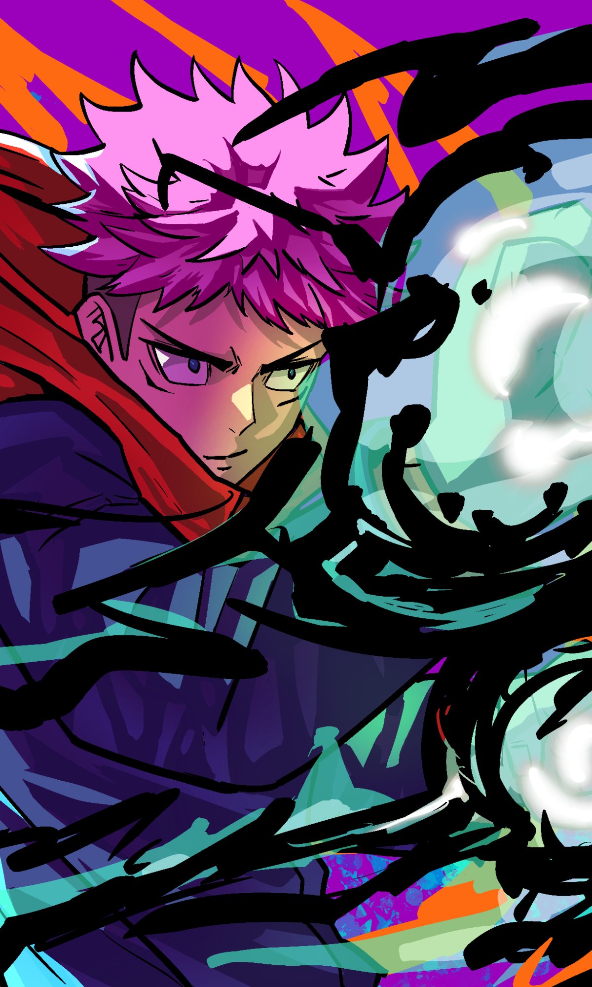 Download Yuji Itadori Anime Jujutsu Kaisen Phone Wallpaper