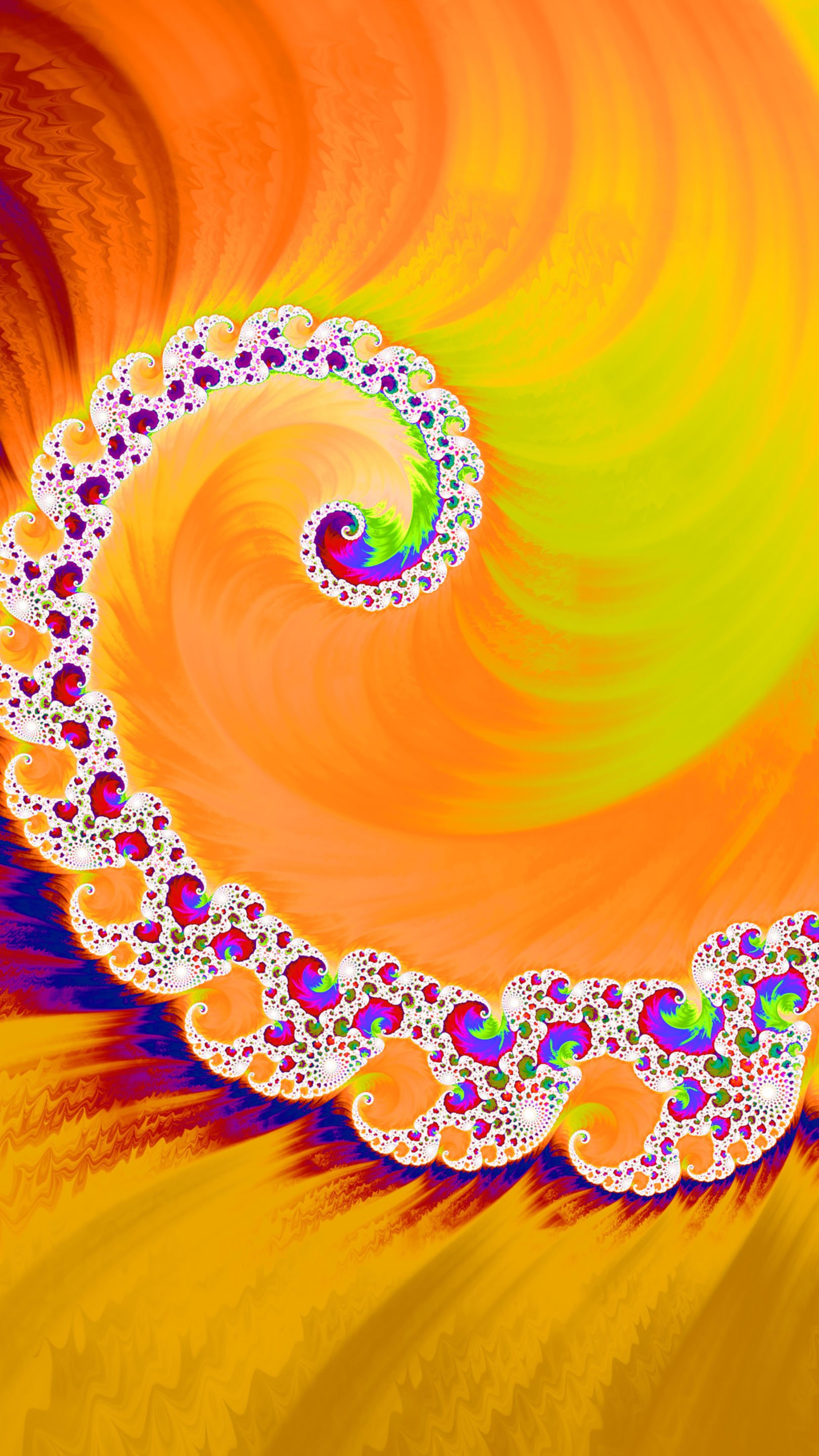 Trippy Psychedelic Fractal Wallpaper by Dr-Pen