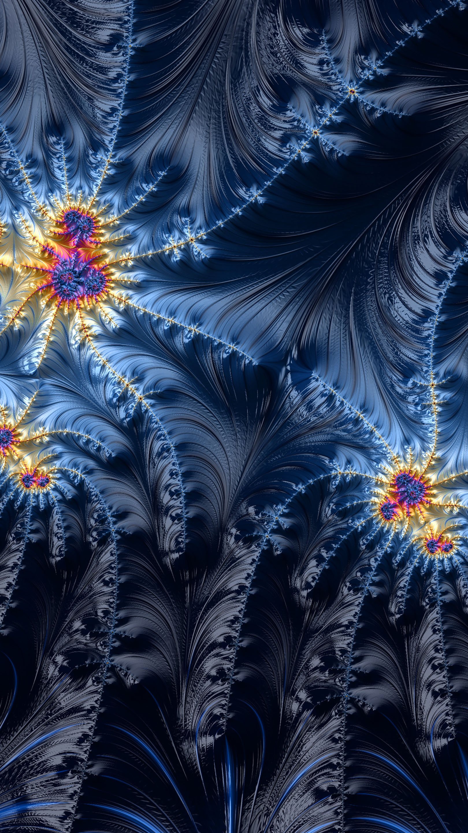 Trippy Psychedelic Fractal Wallpaper by Dr-Pen