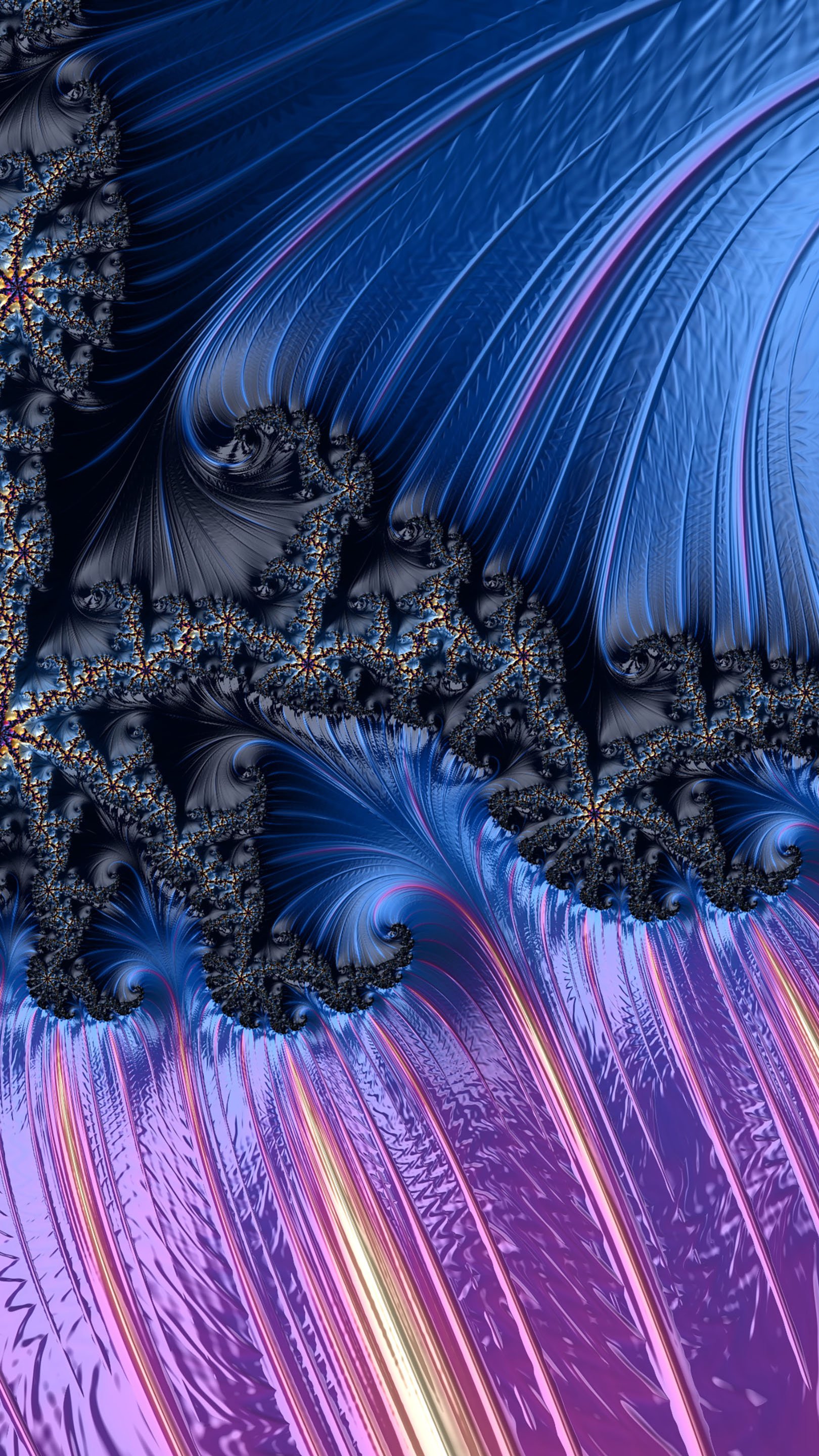 Trippy Psychedelic Fractal Wallpaper by Dr-Pen